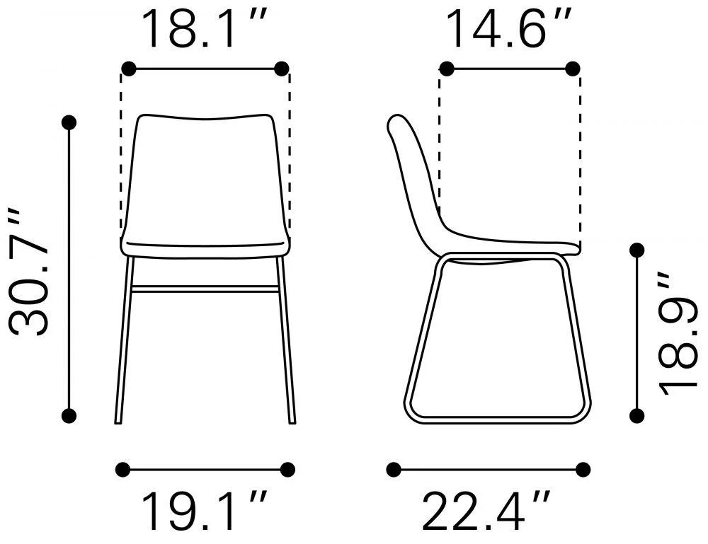 Smart Dg Chair (Set of 2) Black - Image 13