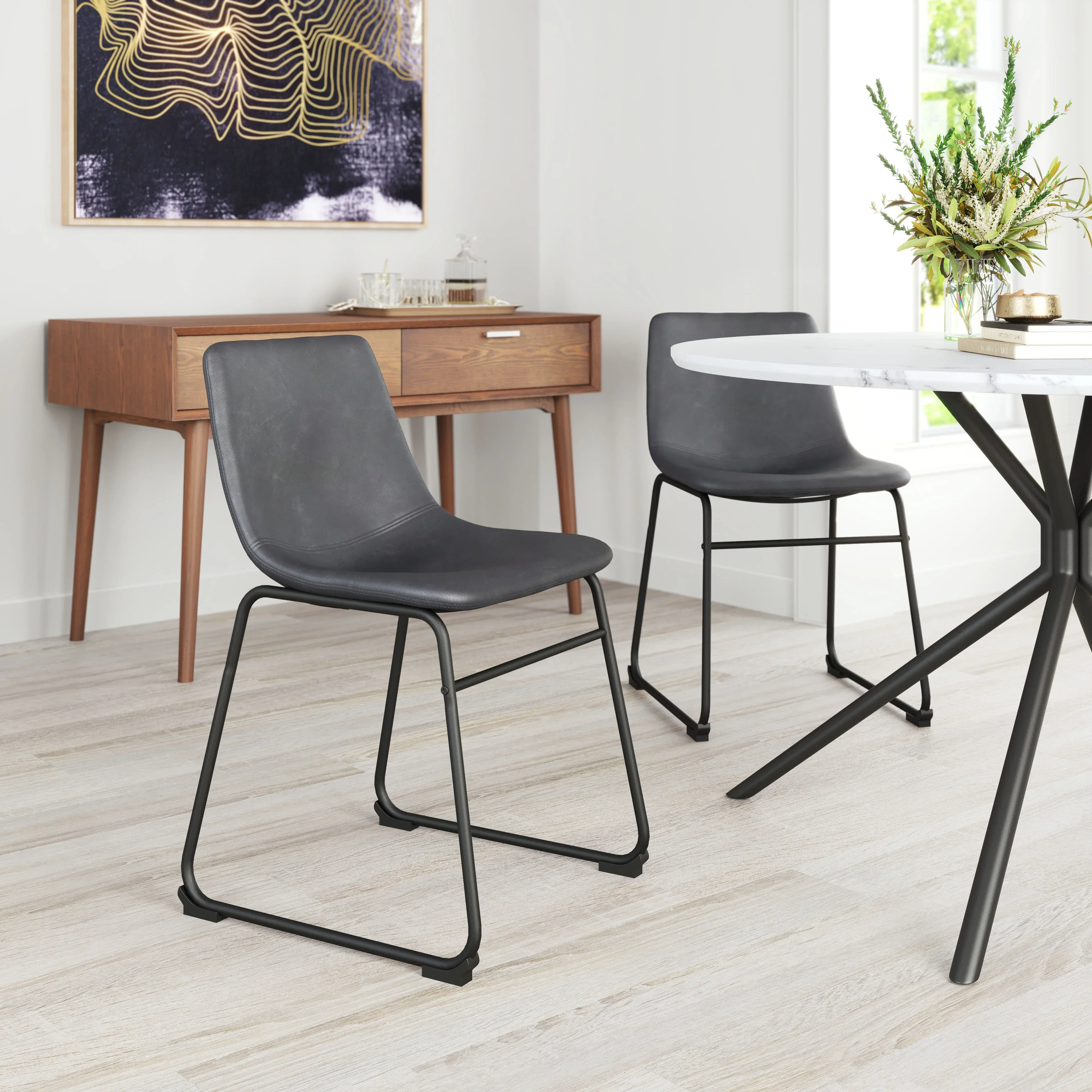 Smart Dining Chair (Set of 2) Charcoal - Image 2