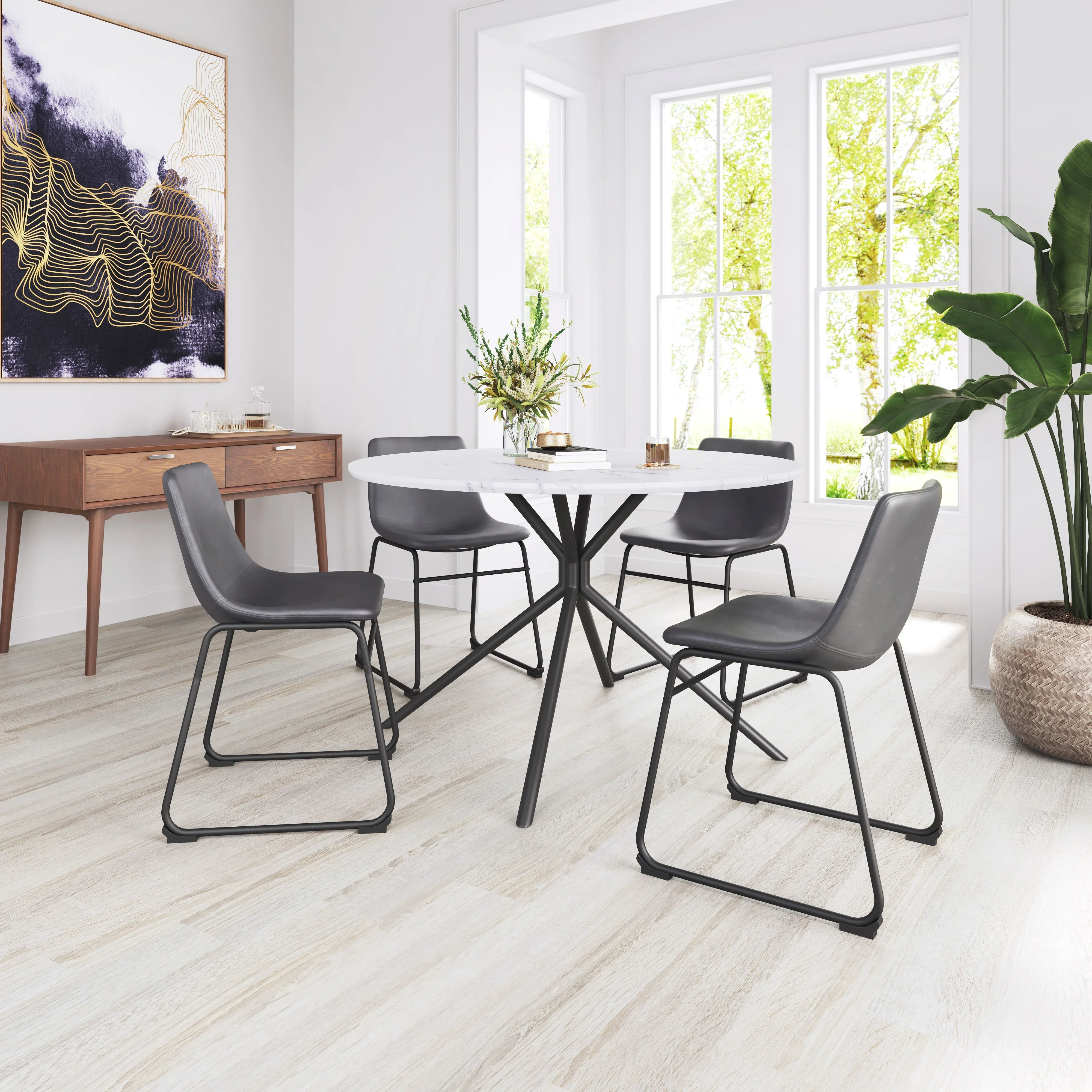 Smart Dining Chair (Set of 2) Charcoal - Image 3