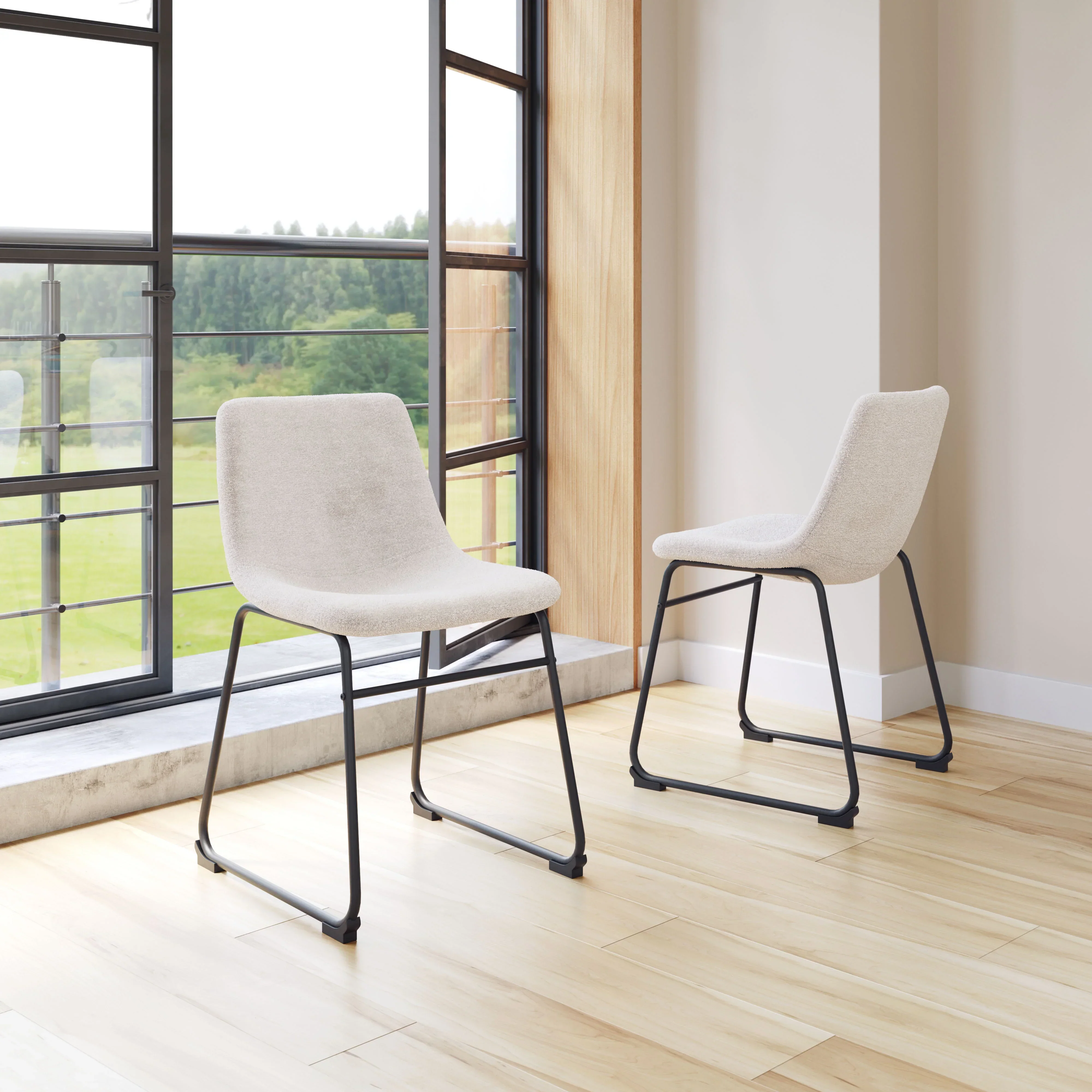 Smart Dining Chair (Set of 2) Ivory - Image 2