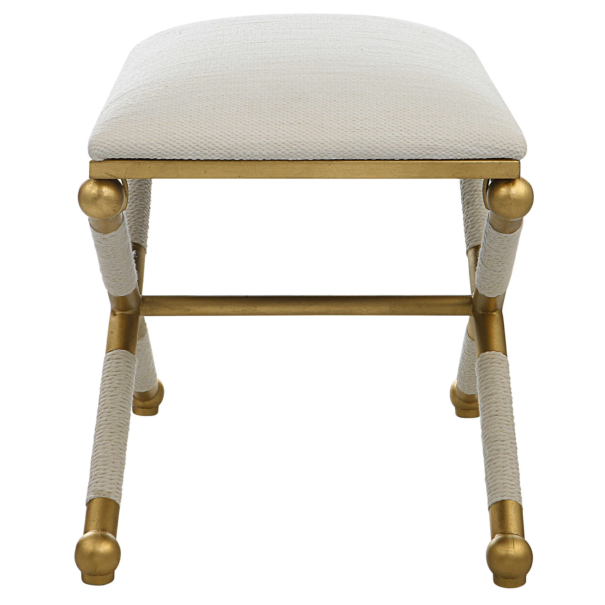 Socialite White Small Bench - Image 4
