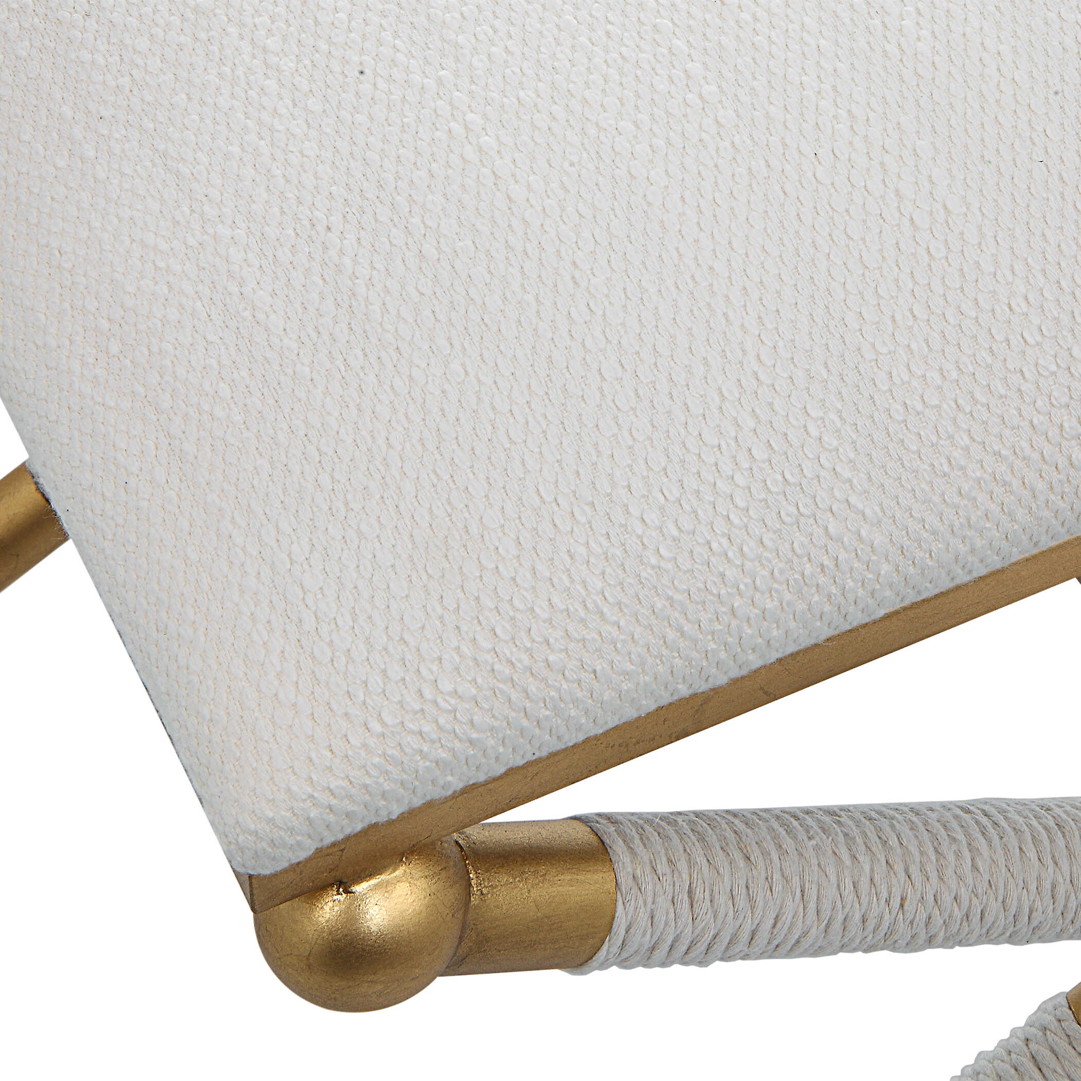 Socialite White Small Bench - Image 5