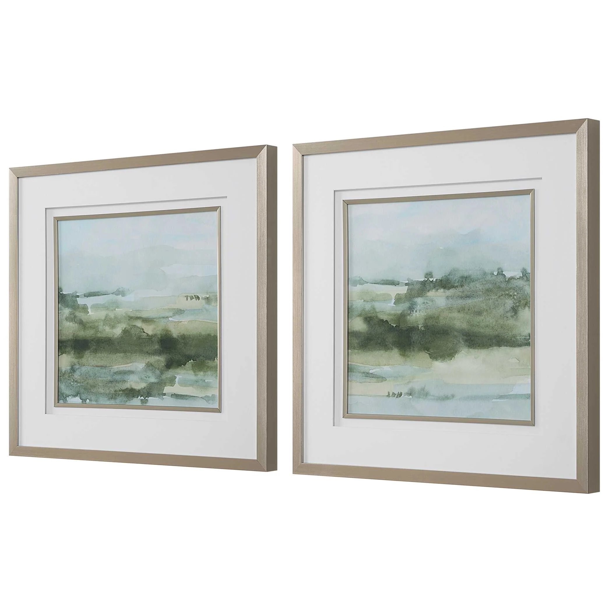Soft Sage Abstract Landscape Prints - Set of 2 - Image 4