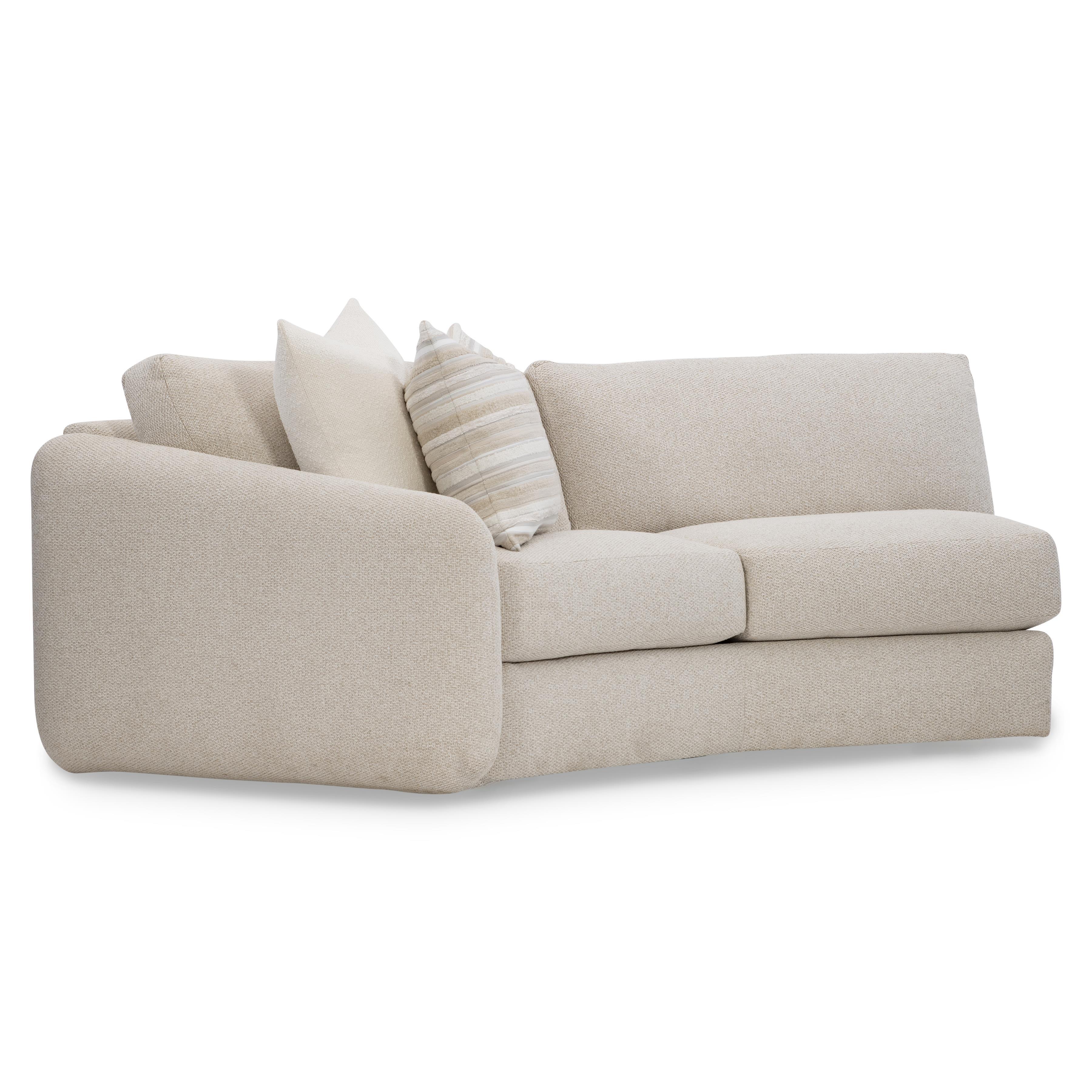 Soleil Fabric Left Arm Loveseat