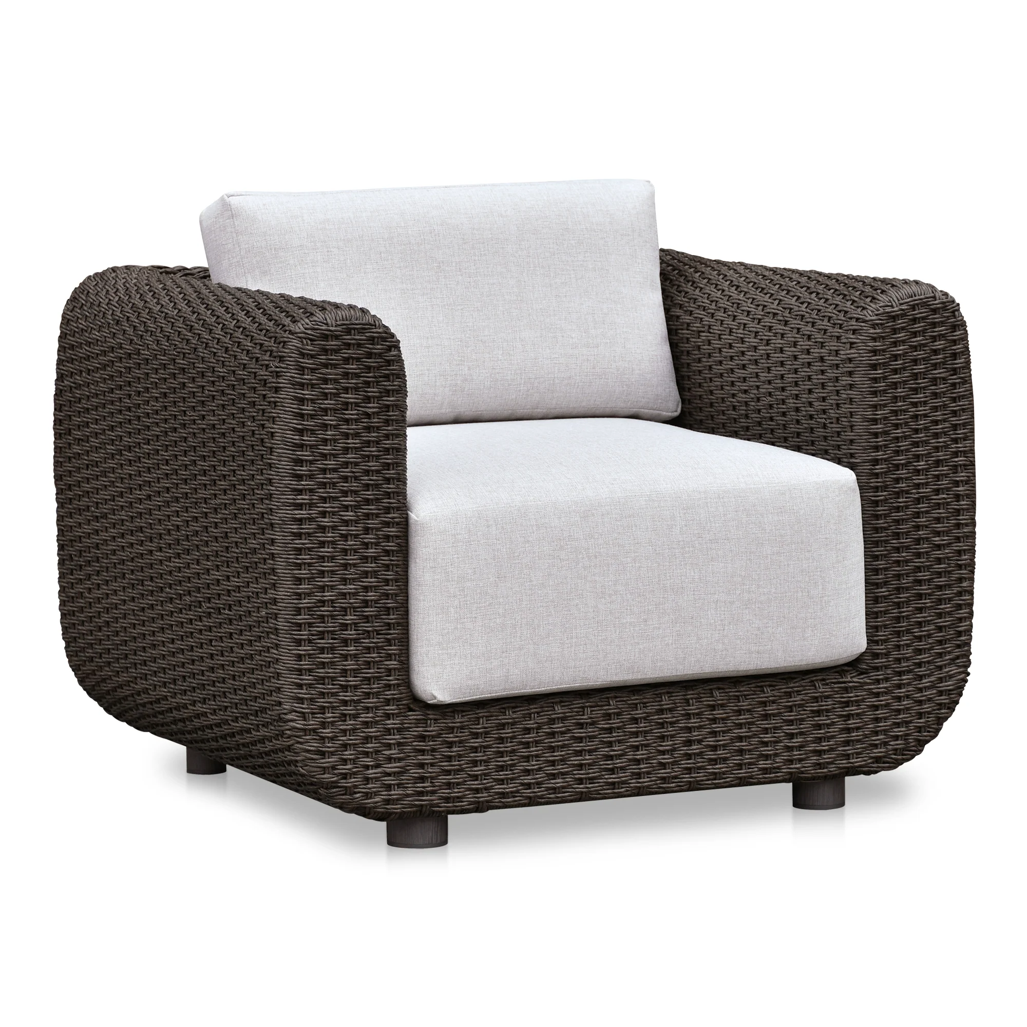 Soma Outdoor Accent Chair Dark Brown - Image 3