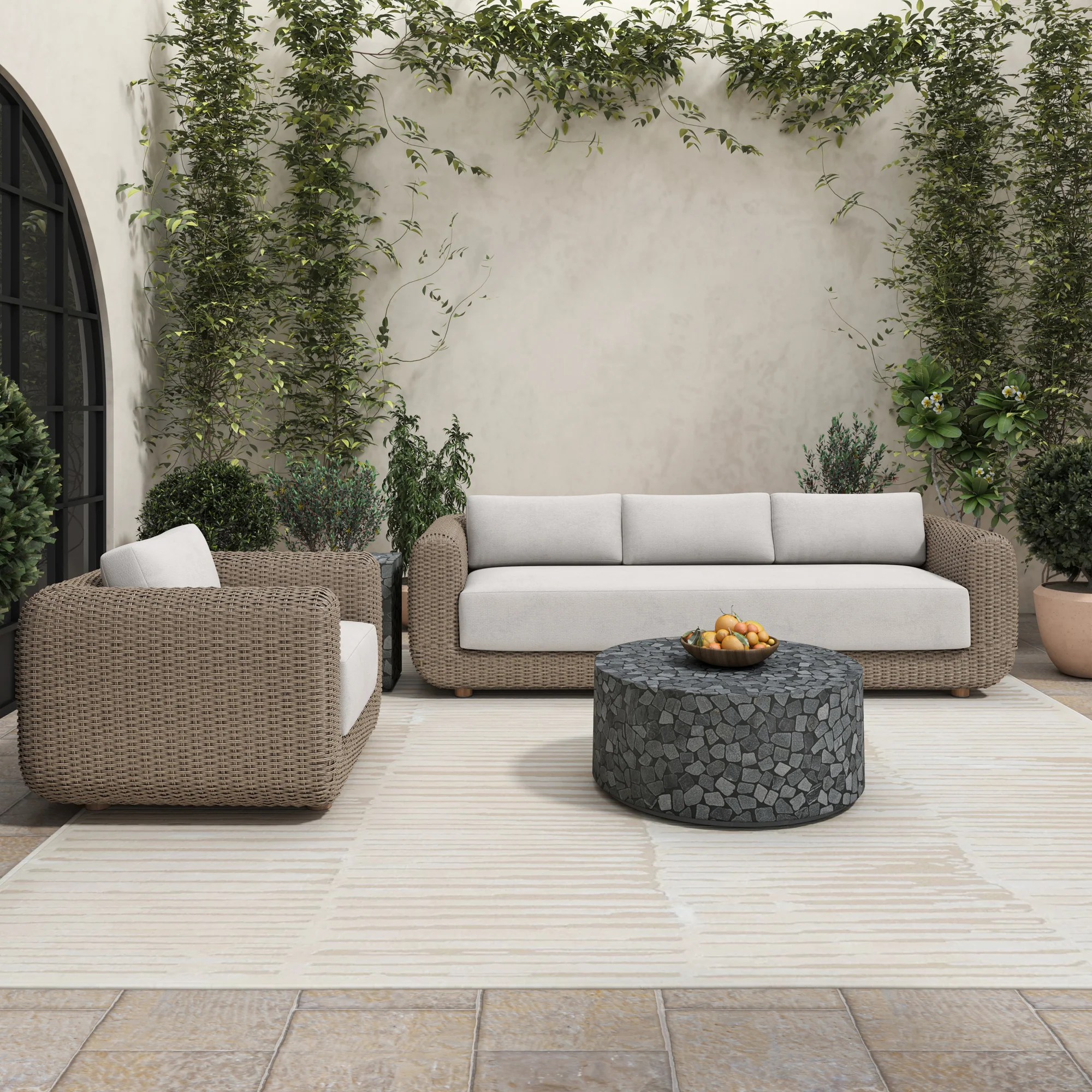 Soma Outdoor Sofa Natural - Image 2