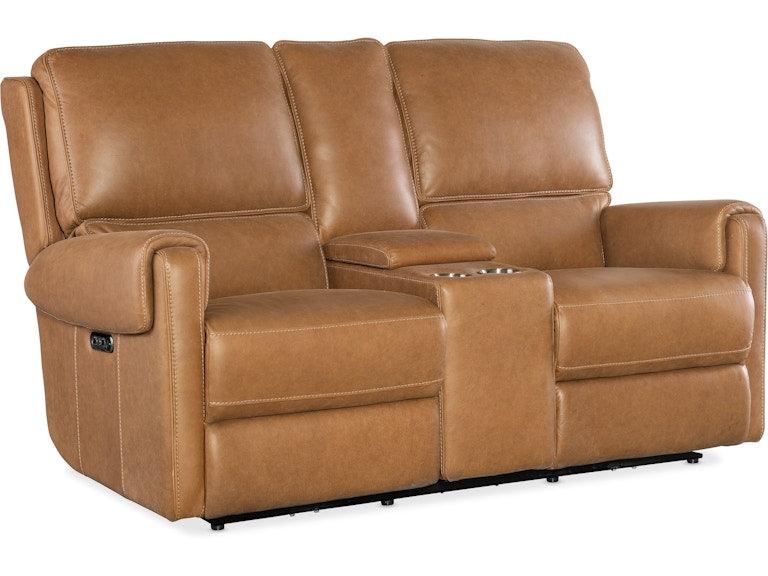 Somers Power Console Loveseat w/Power Headrest