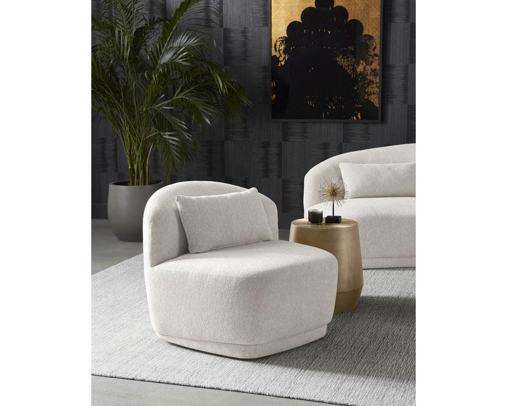 Soraya Swivel Armless Chair - Image 2