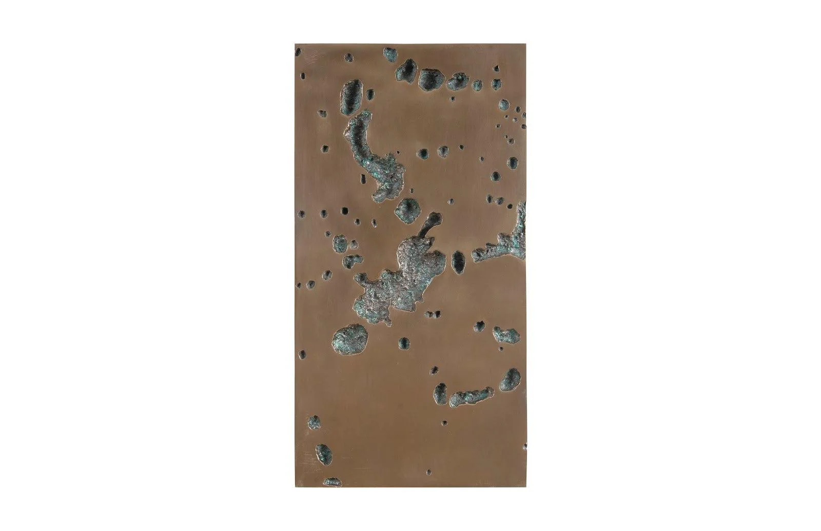 Splotch Wall Art 3, Rectangle, Bronze Finish