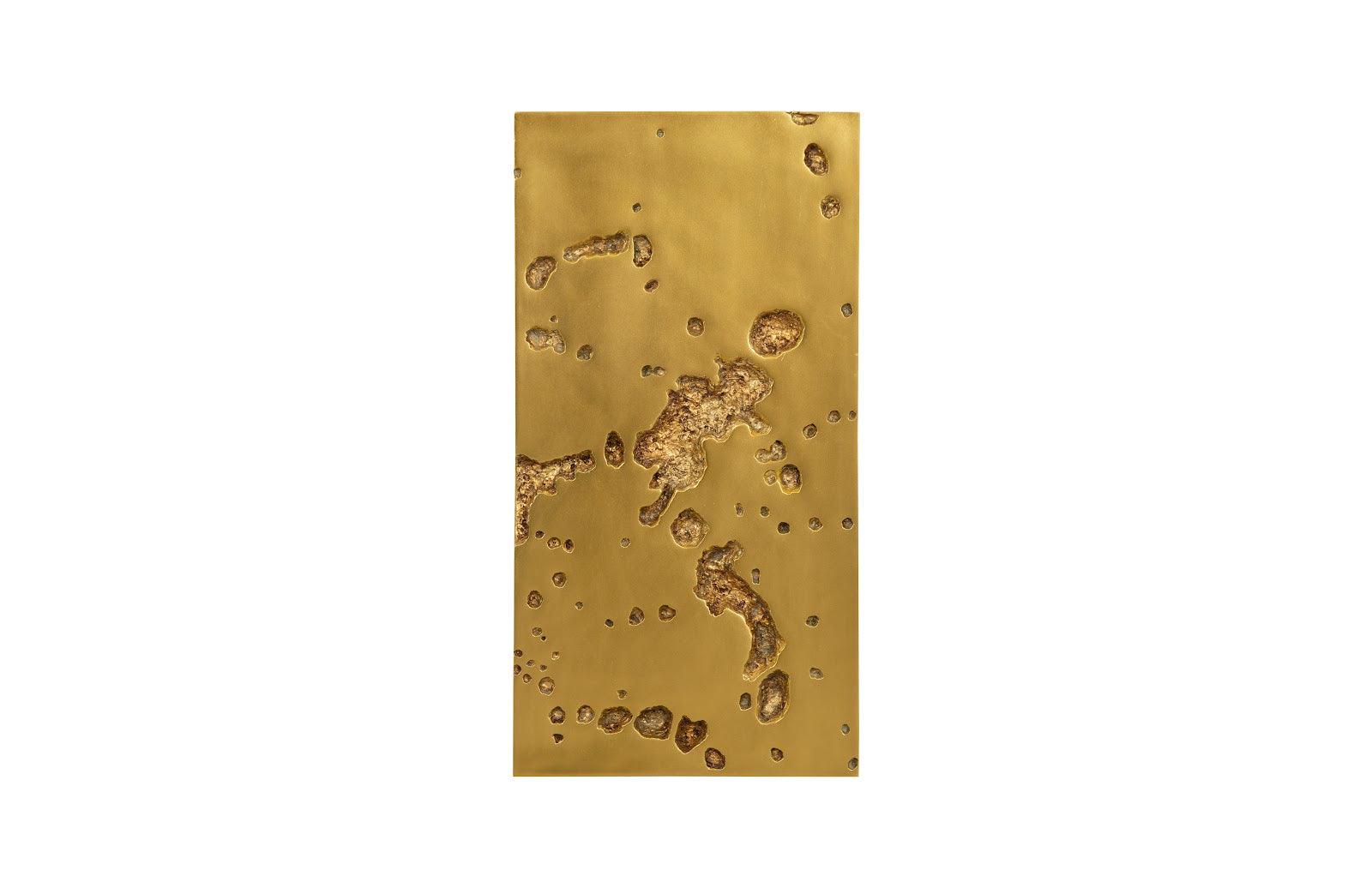 Splotch Wall Art 3, Rectangle, Gold Leaf
