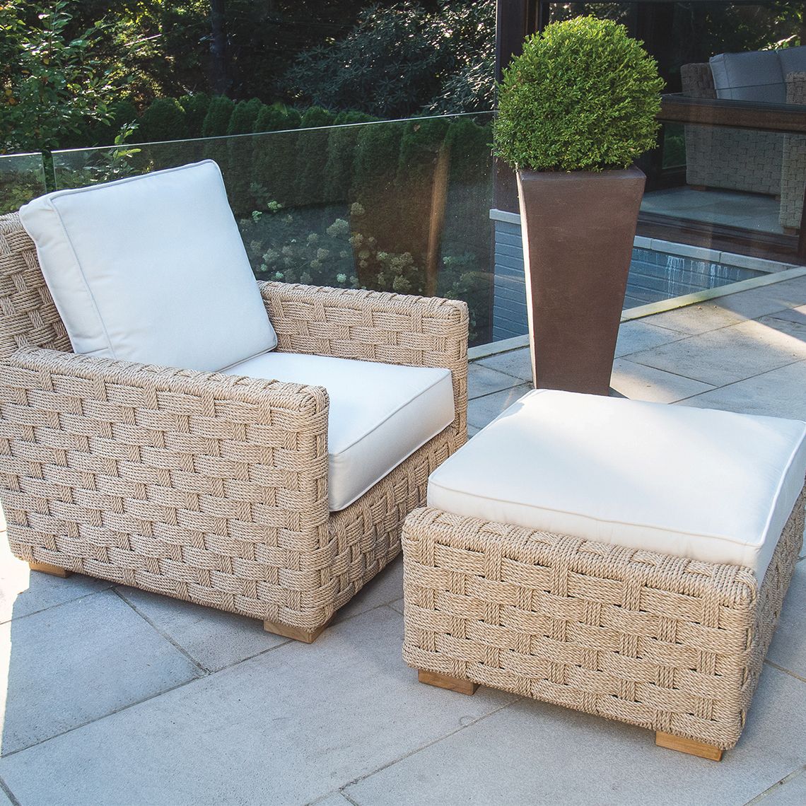 St. Barts Deep Seating Ottoman - Image 2