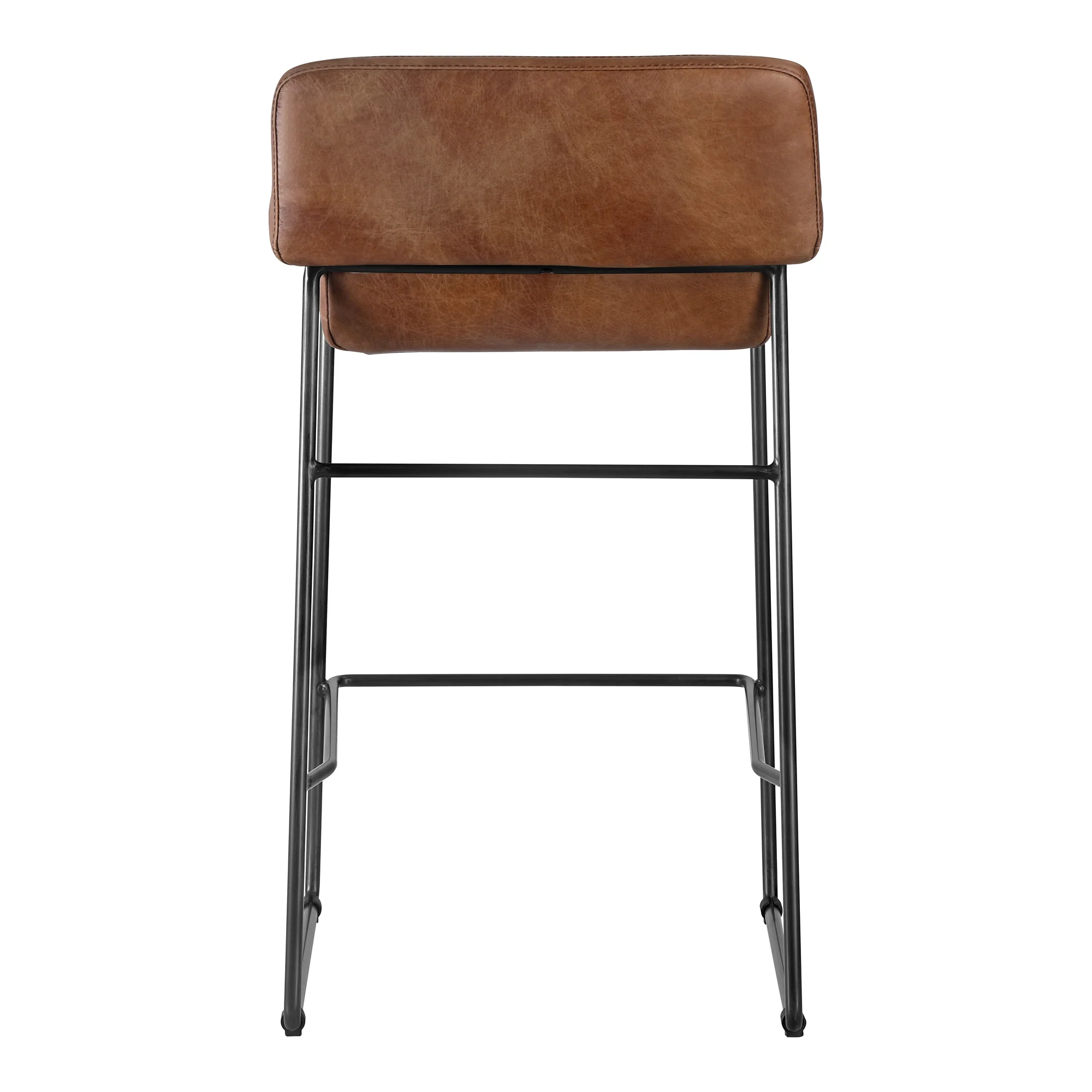 Starlet Counter Stool Open Road Brown Leather - Set Of Two - Image 8