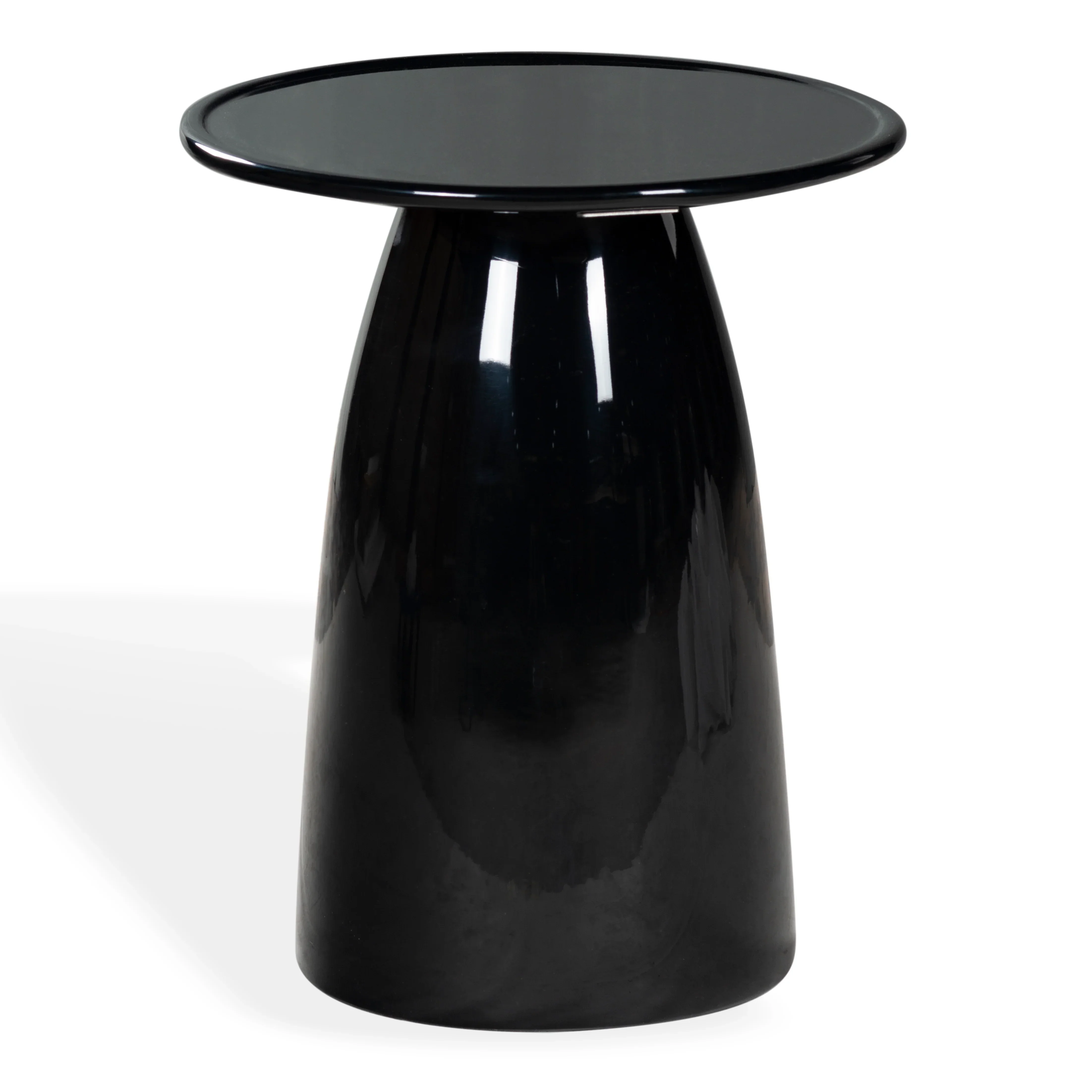 Stephan Concrete High Gloss Finish Accent Table