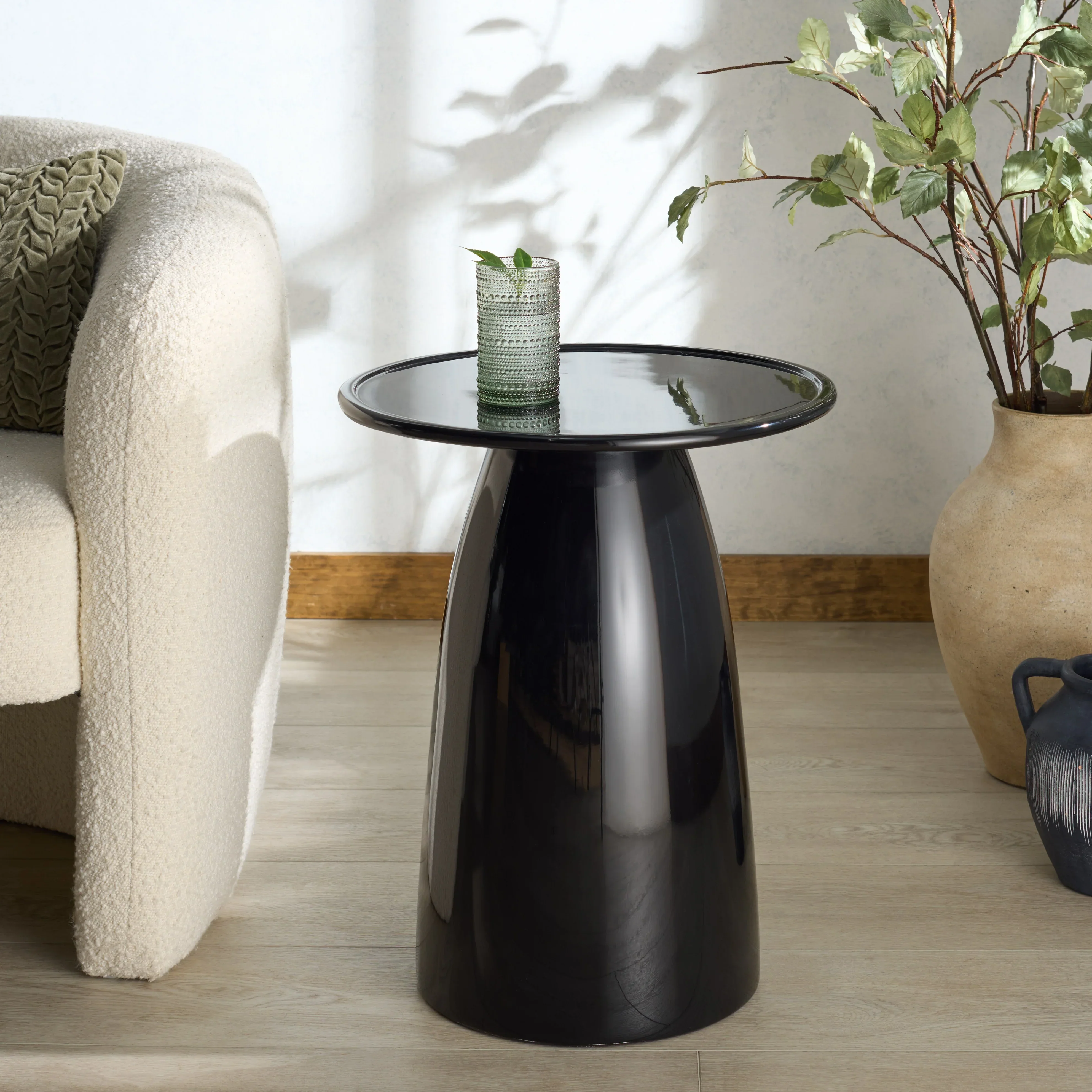 Stephan Concrete High Gloss Finish Accent Table - Image 11