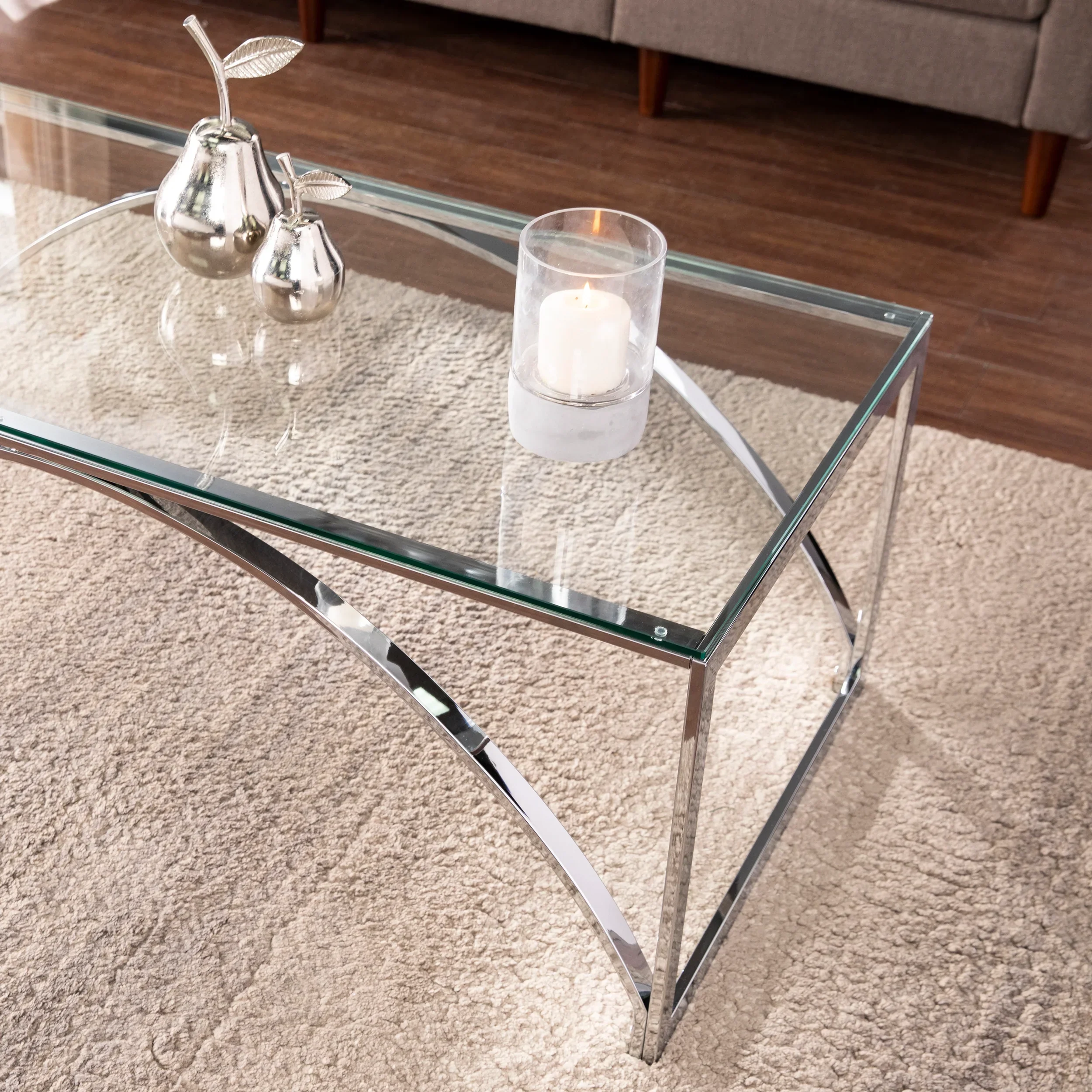 Stevenly Glass-Top Cocktail Table - Image 6