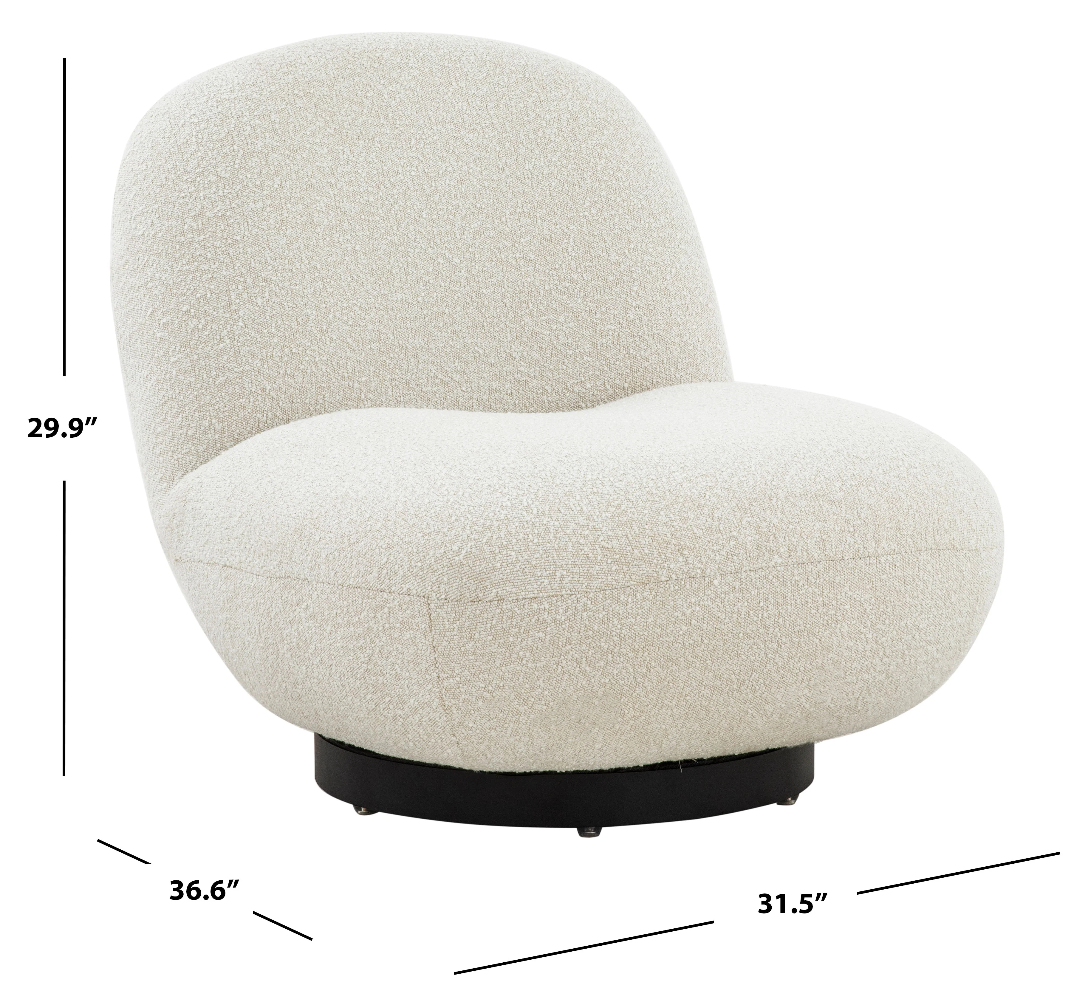 Stevie Boucle Accent Chair - Image 4