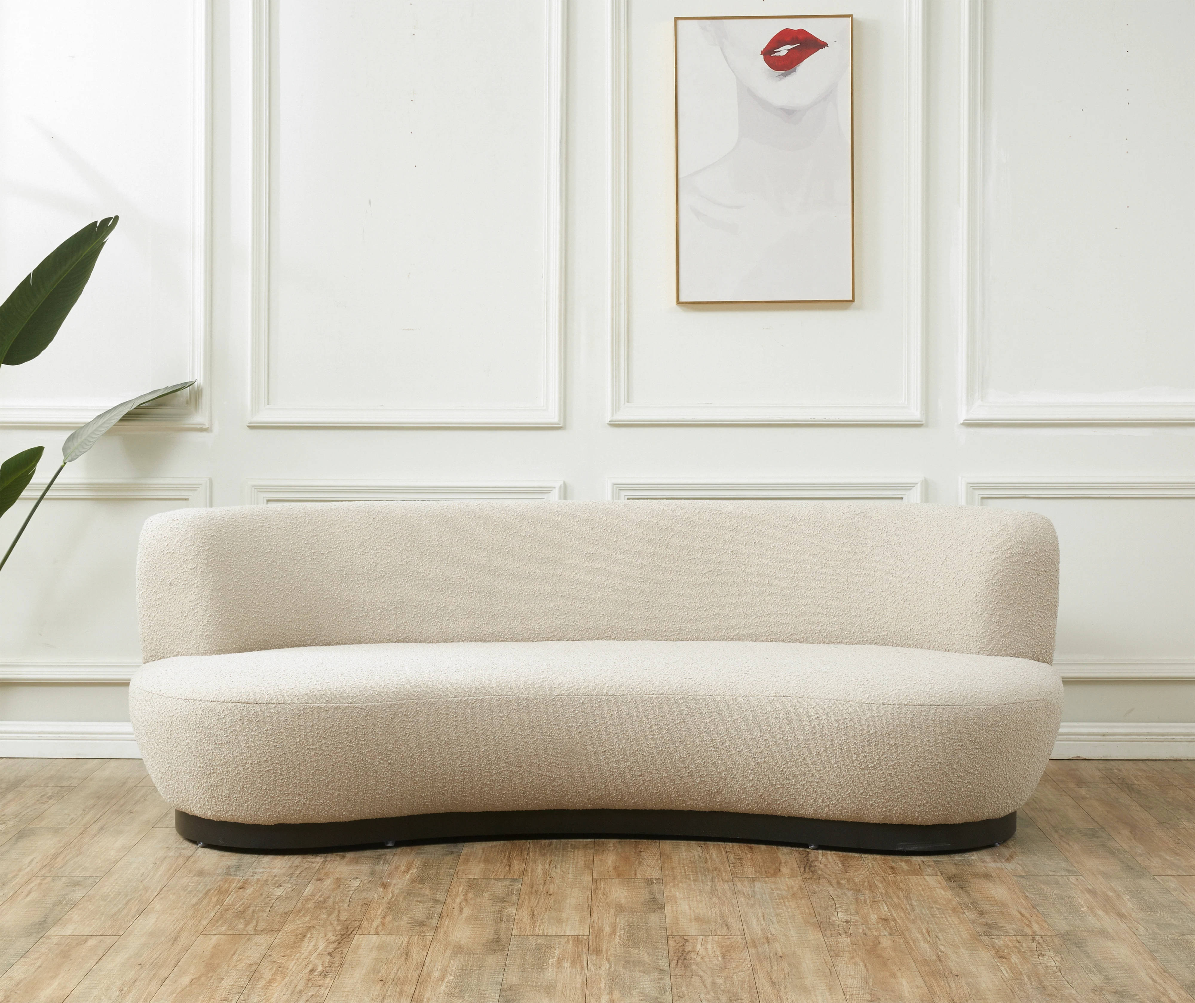 Stevie Boucle Curved Back Sofa - Image 7