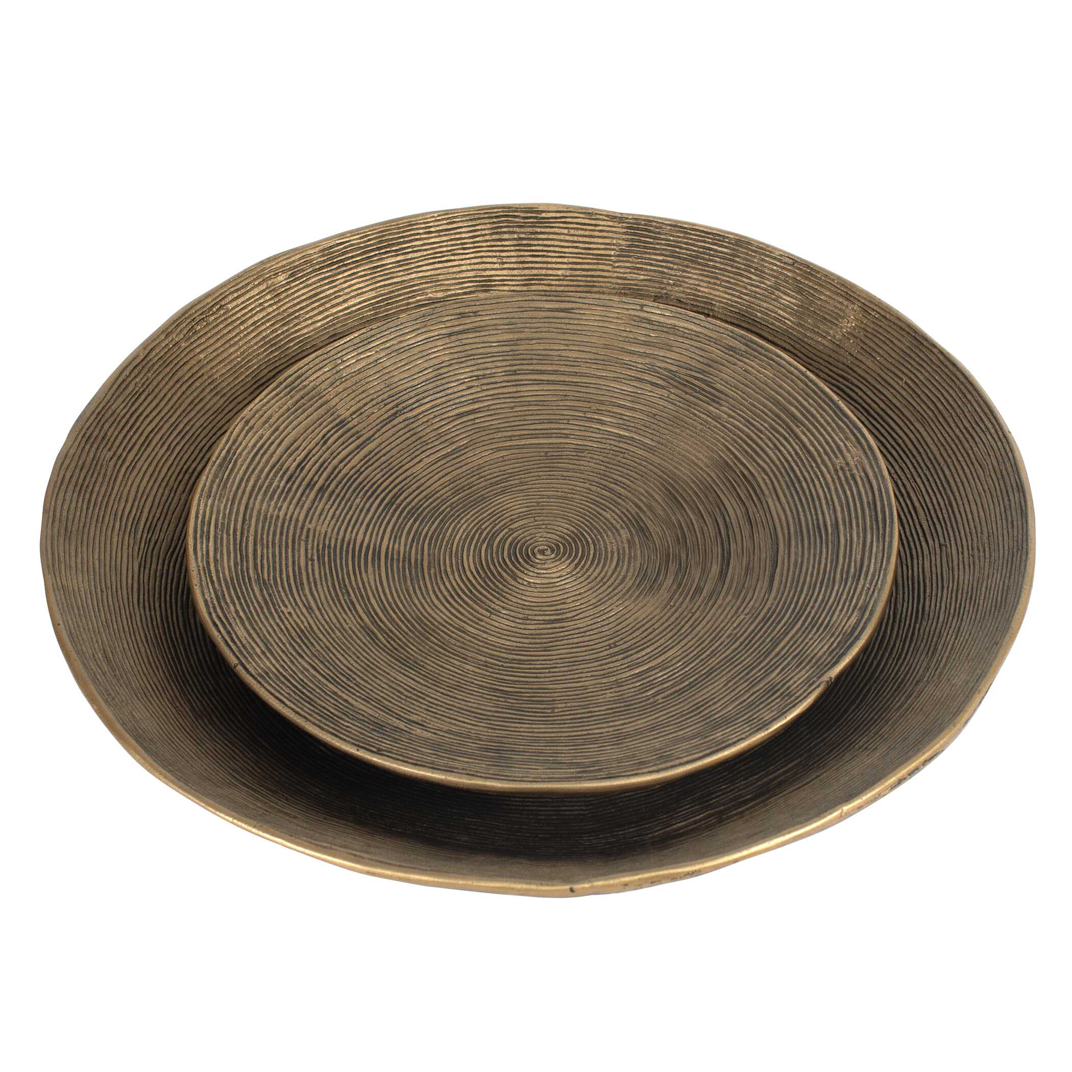 Stratum Round Brass Bowls - Set of 2 - Image 4
