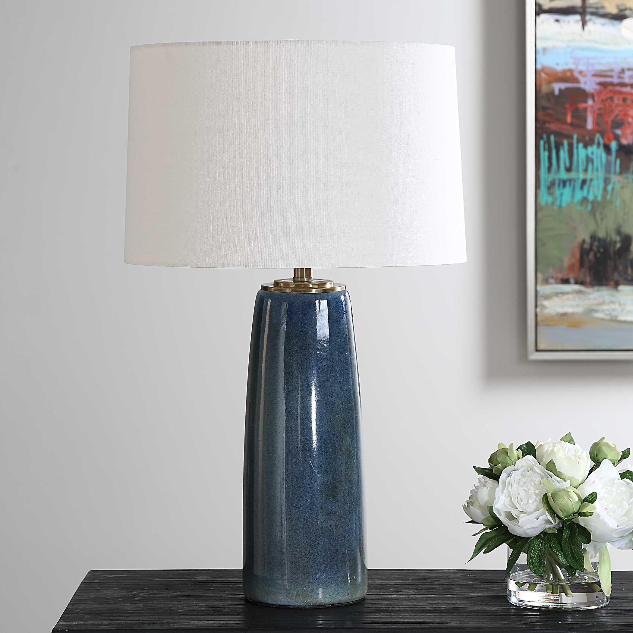 Submerged Deep Blue Table Lamp - Image 3