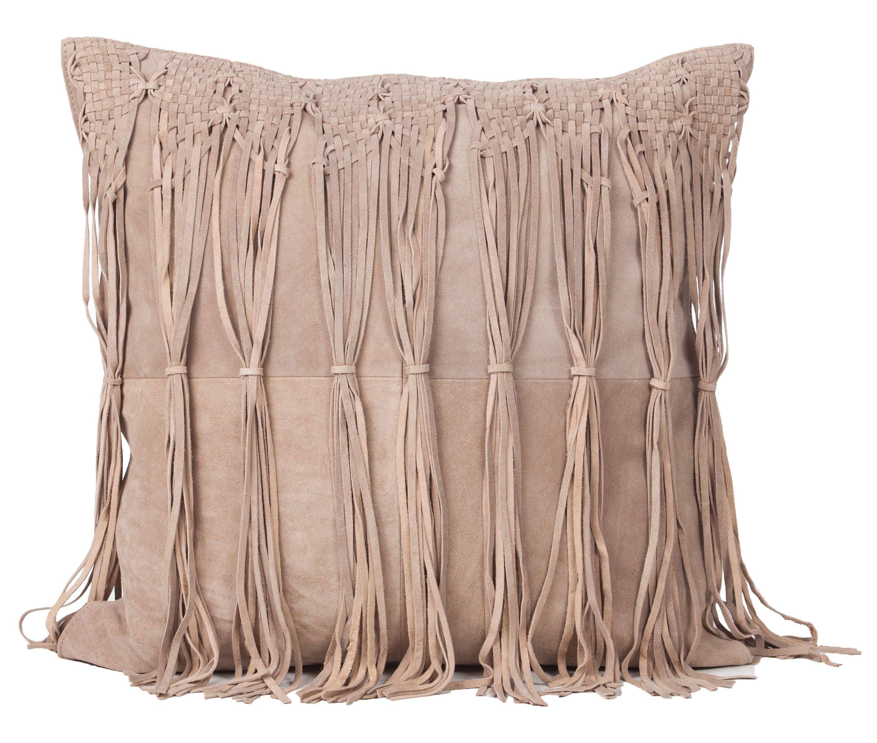 Suede Cowhide Square Cushion