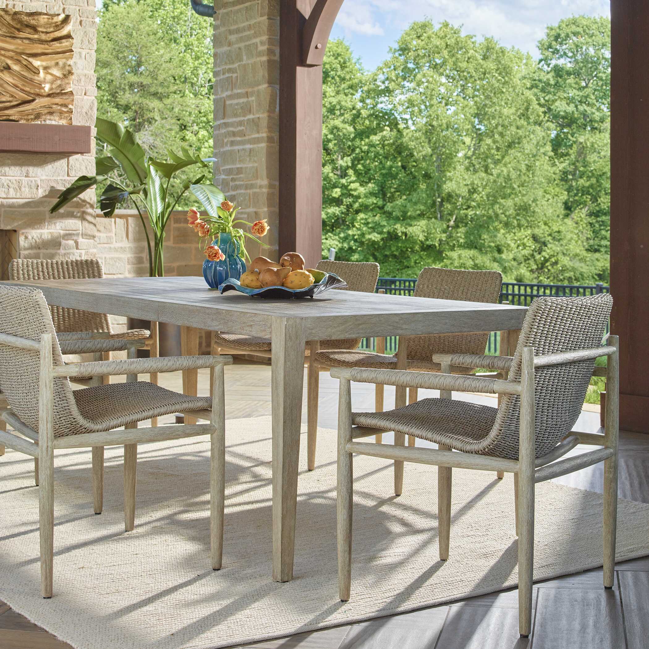 Sumba Wicker Outdoor Dining Chair - Set of 2 - Image 3