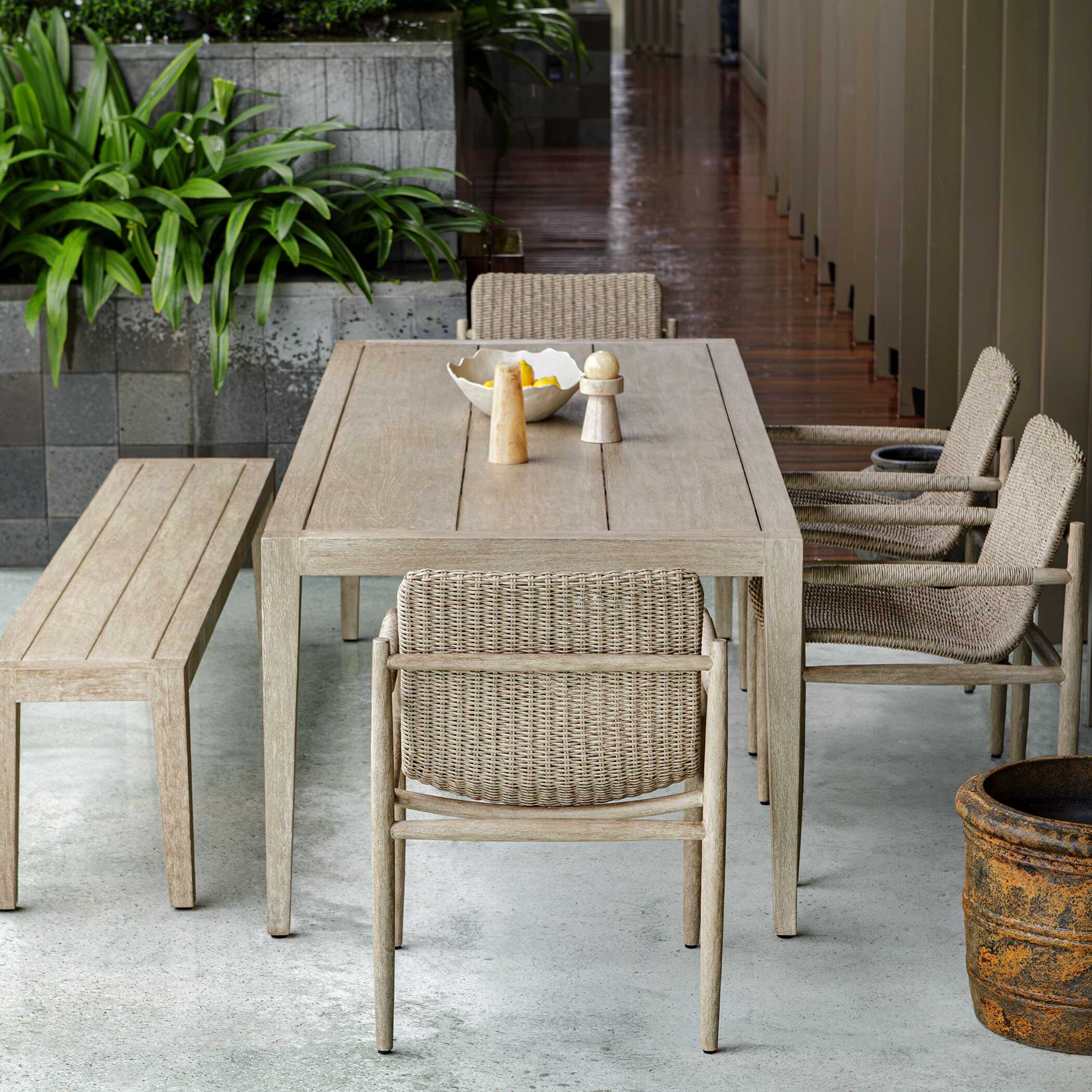 Sumba Wicker Outdoor Dining Chair - Set of 2 - Image 4