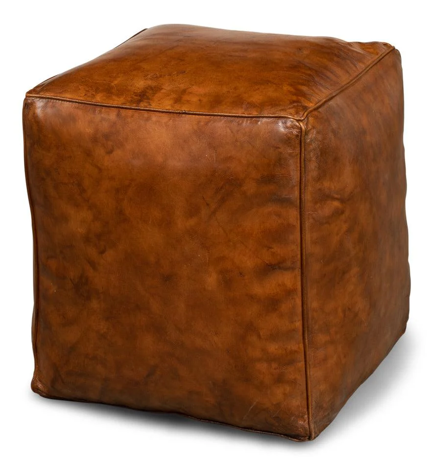 Sunday Afternoon Leather Cube