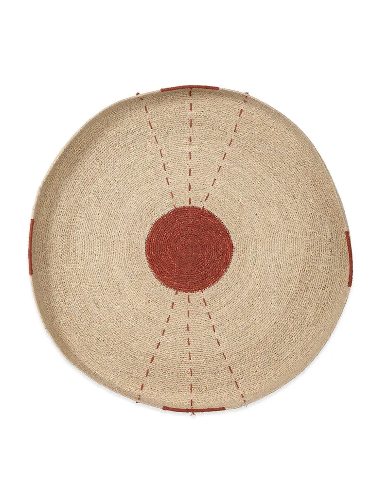 Sundial Seagrass Round Wall Art
