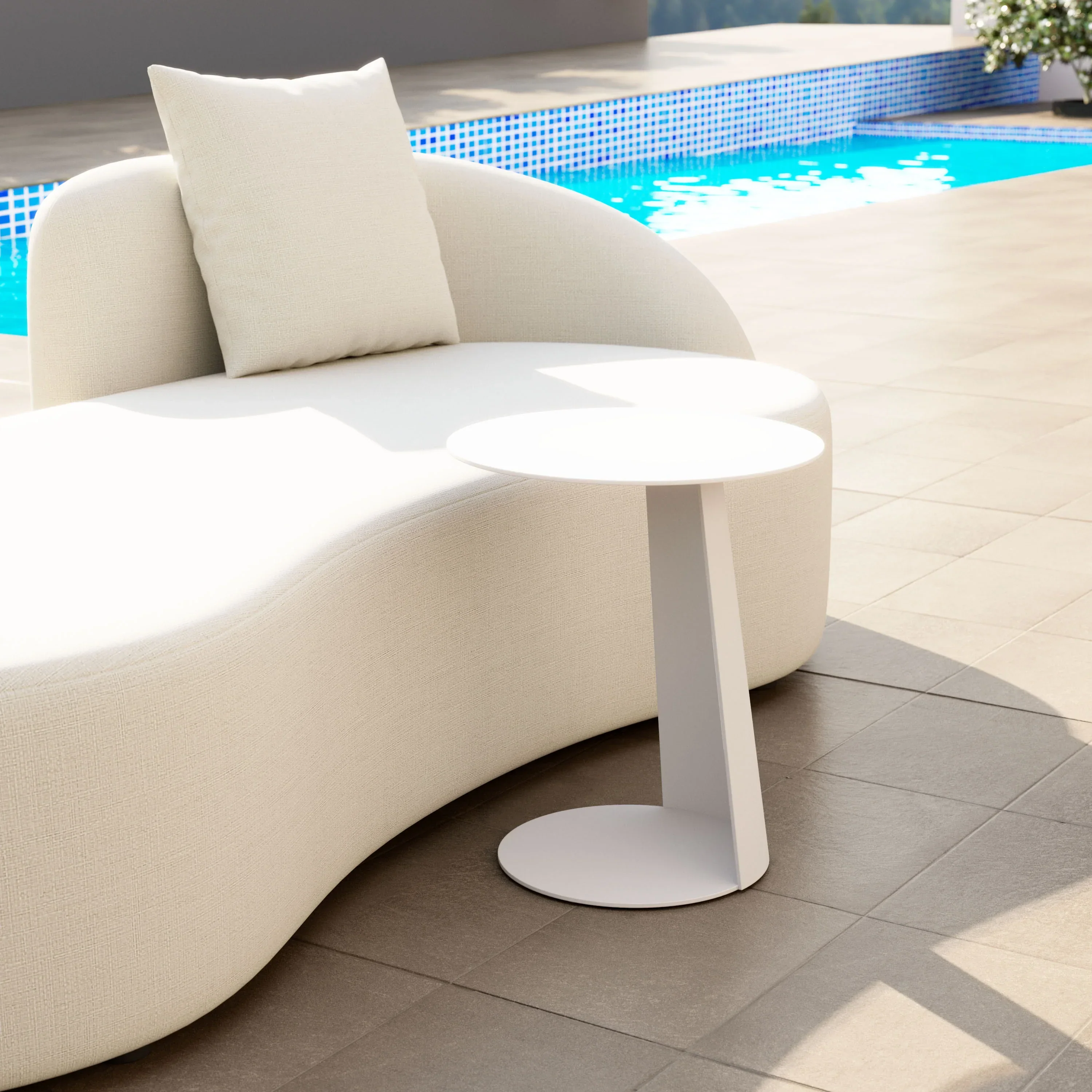 Sunny Isles Side Table White - Image 2