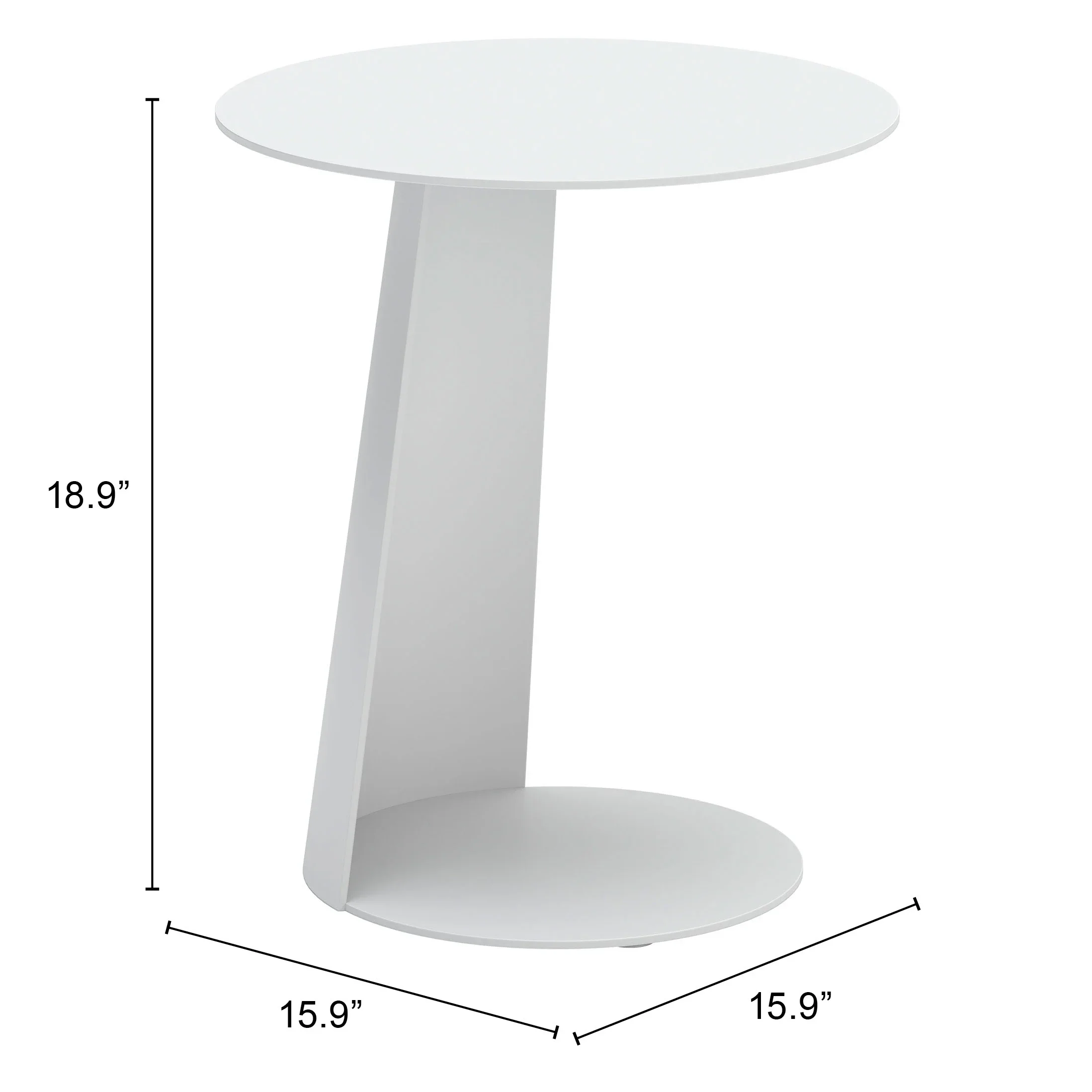 Sunny Isles Side Table White - Image 4