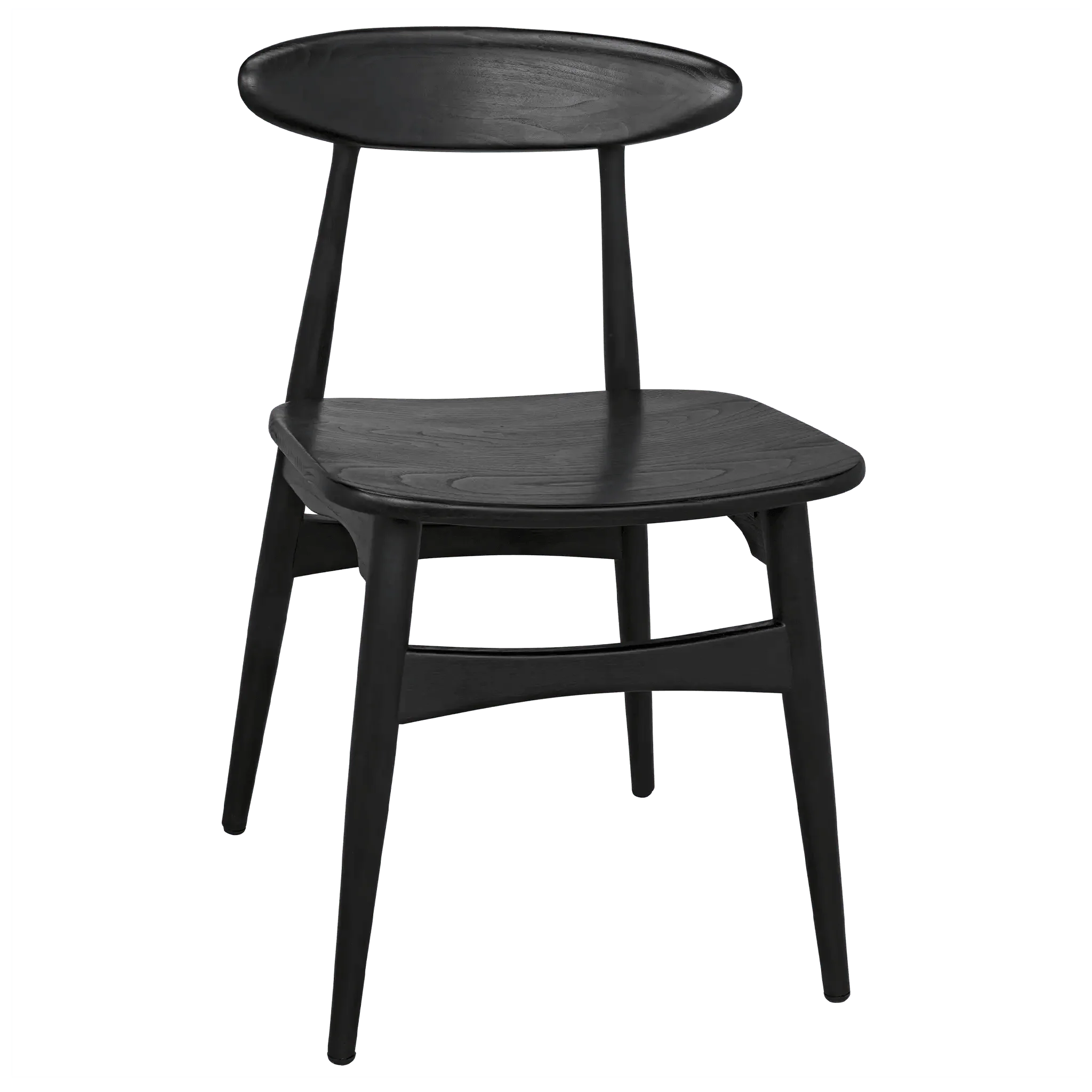 Surf Chair, Charcoal Black - Set of 2