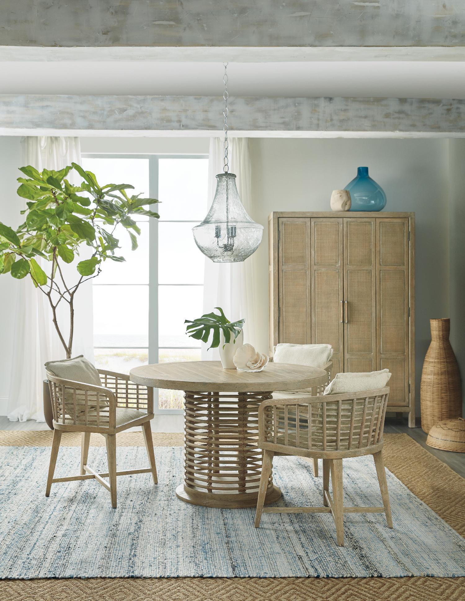 Surfrider 48in Rattan Round Dining Table - Image 3
