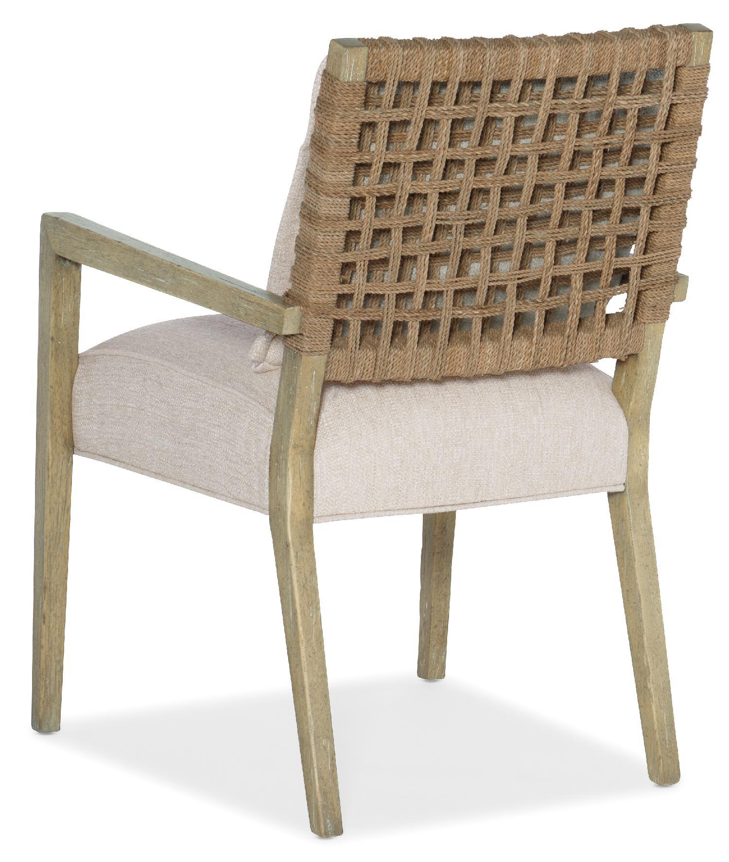 Surfrider Woven Back Arm Chair - Set of 2 - Image 2