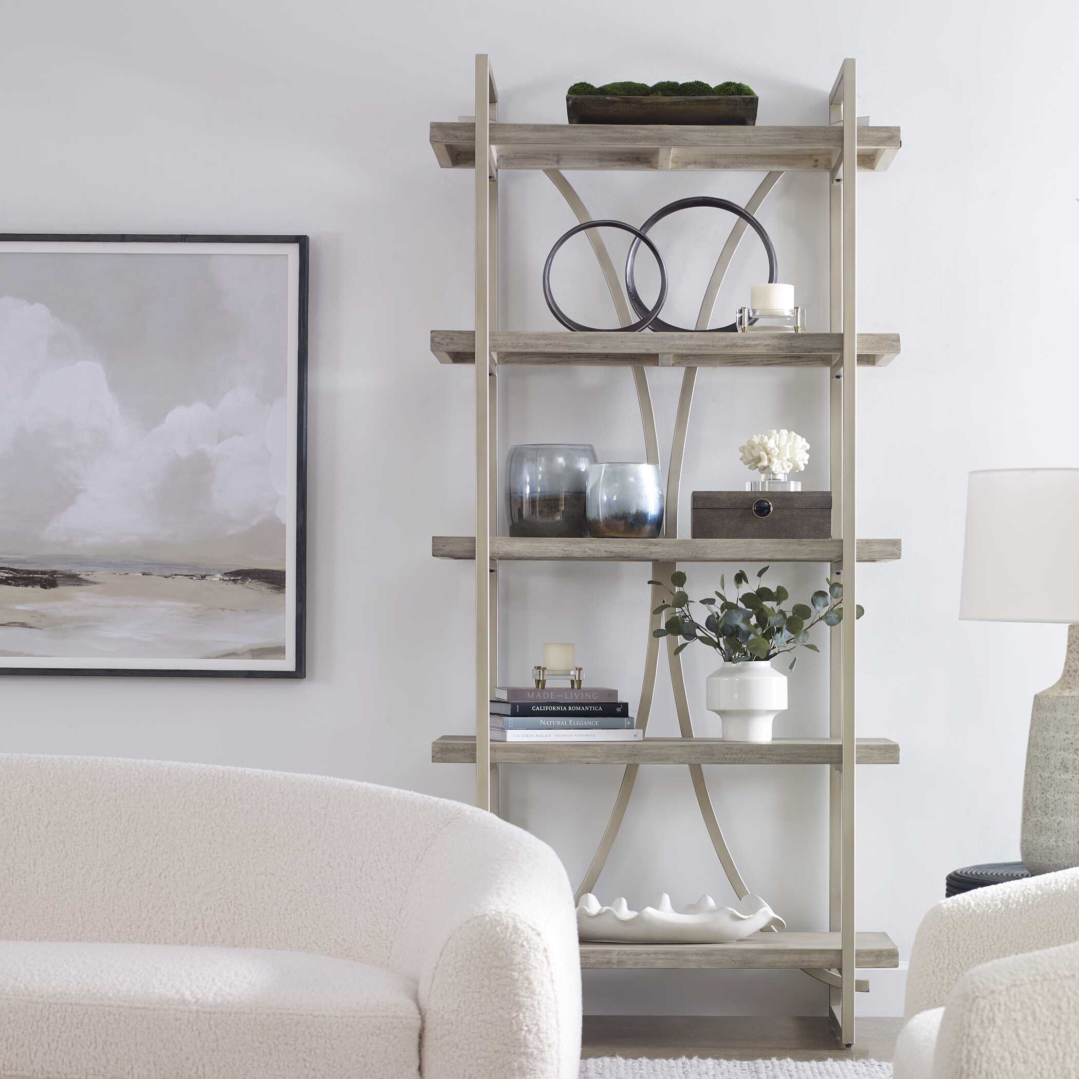 Sway Soft Gray Etagere - Image 2