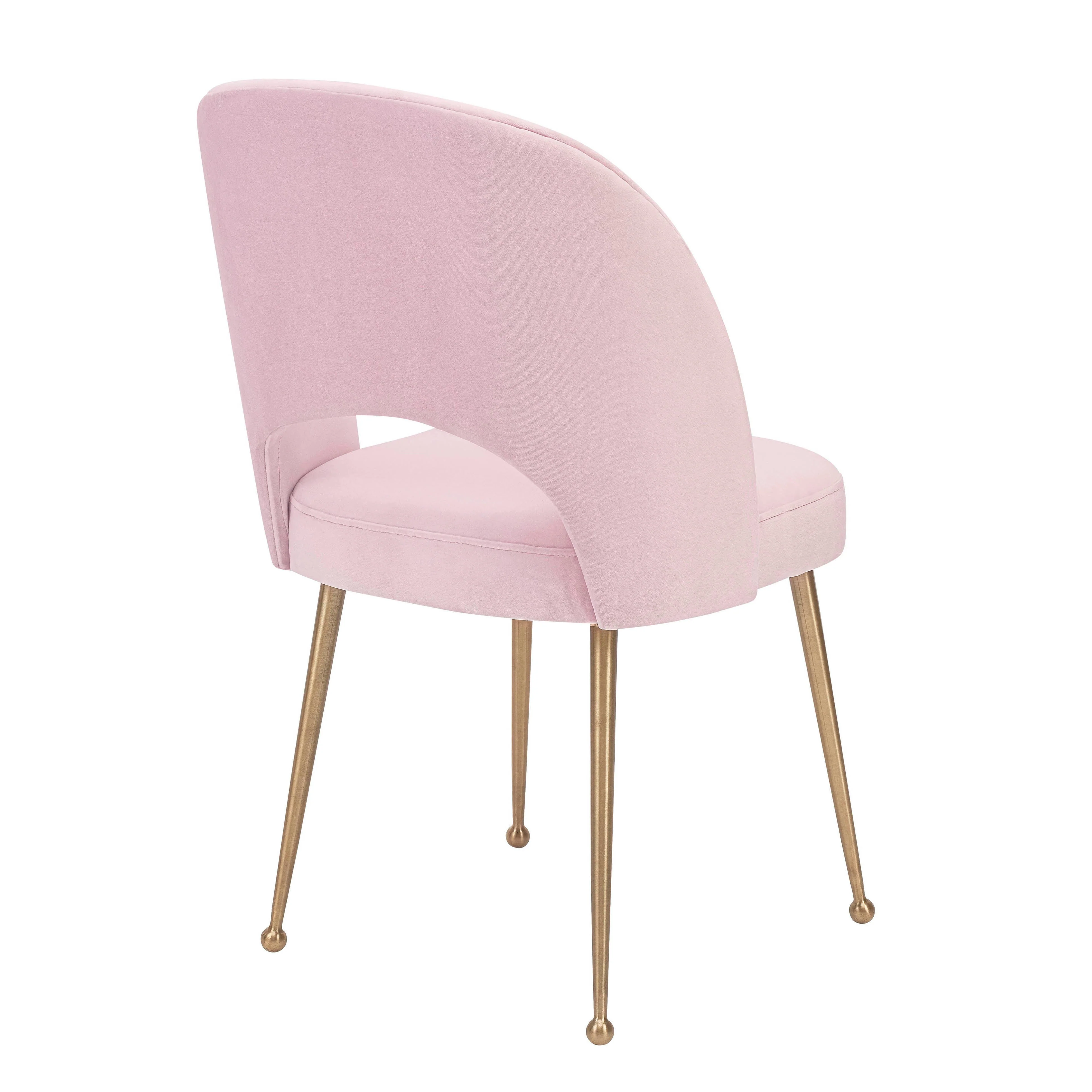 Swell Blush Velvet Chair - Image 4
