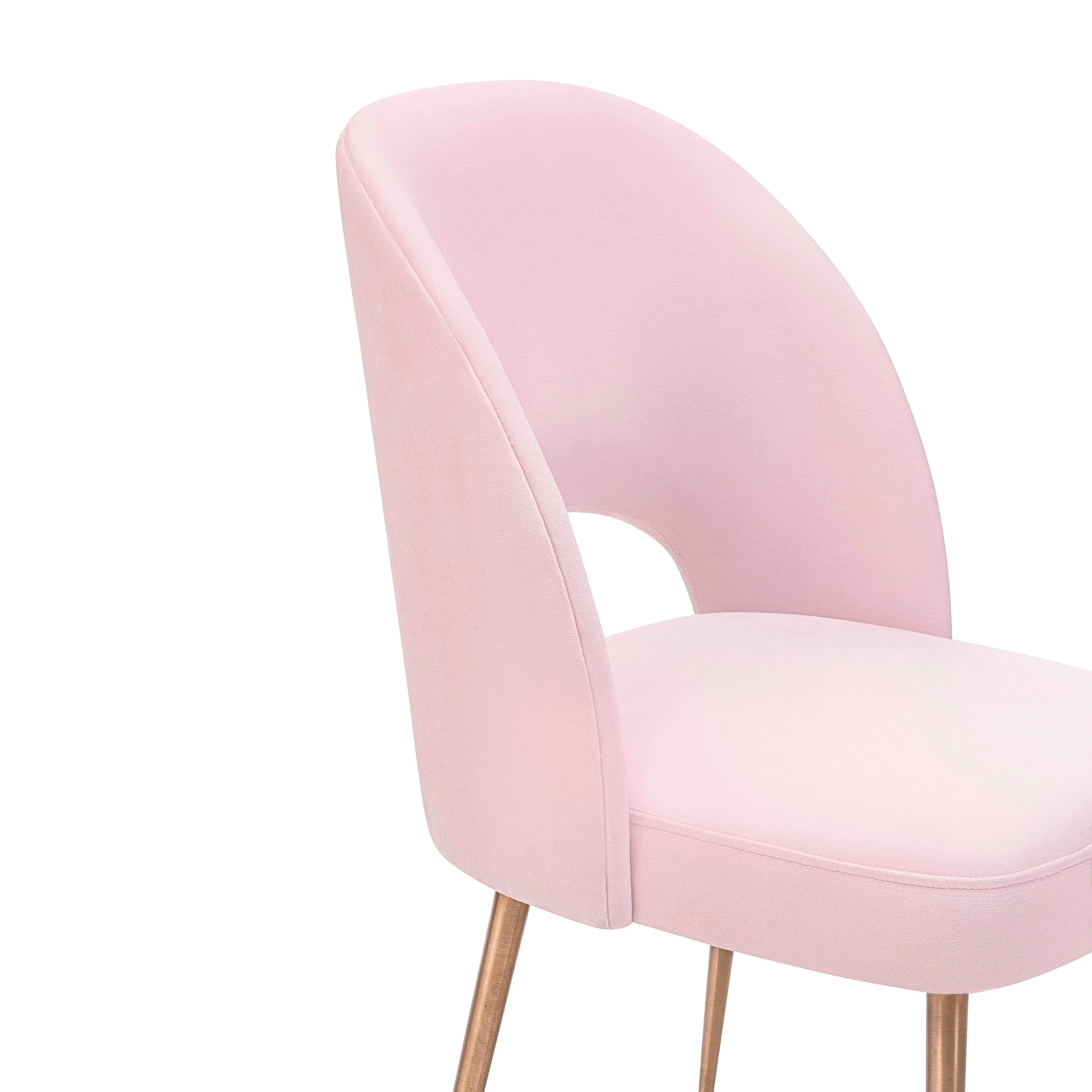 Swell Blush Velvet Chair - Image 5