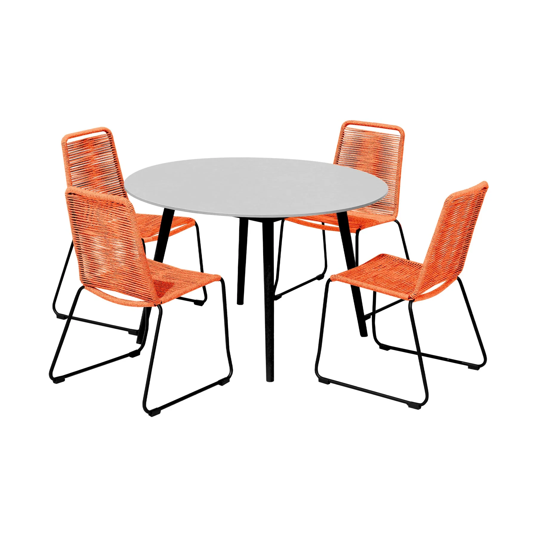 Sydney and Shasta 5 Piece Patio Outdoor Dining Set - Image 39