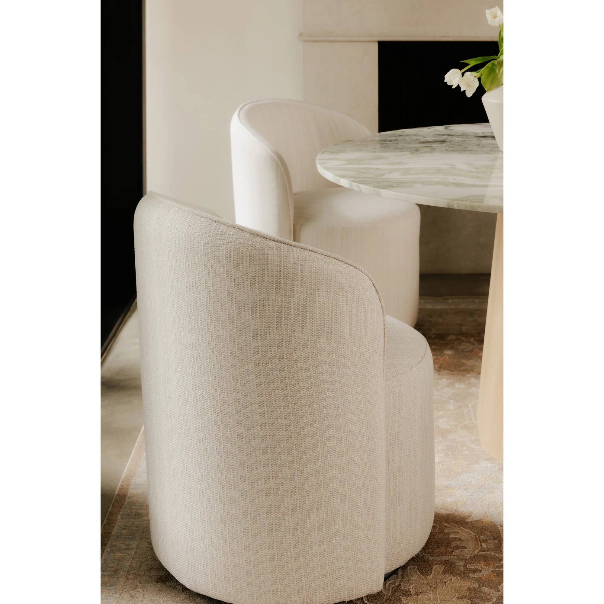 Sylvie Outdoor Swivel Dining Chair - Set of 2 - Image 7