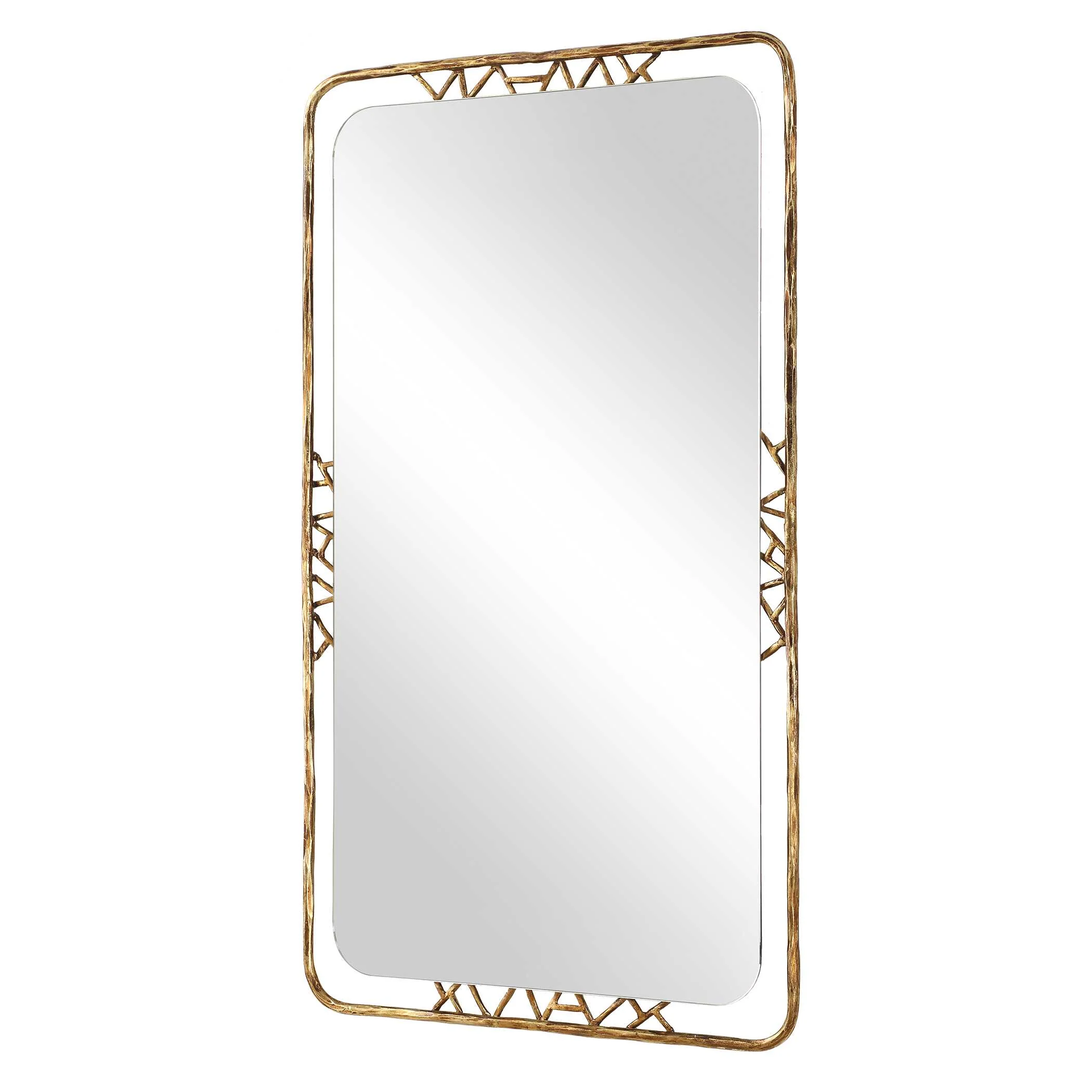 Tahoma Antiqued Gold Mirror - Image 4