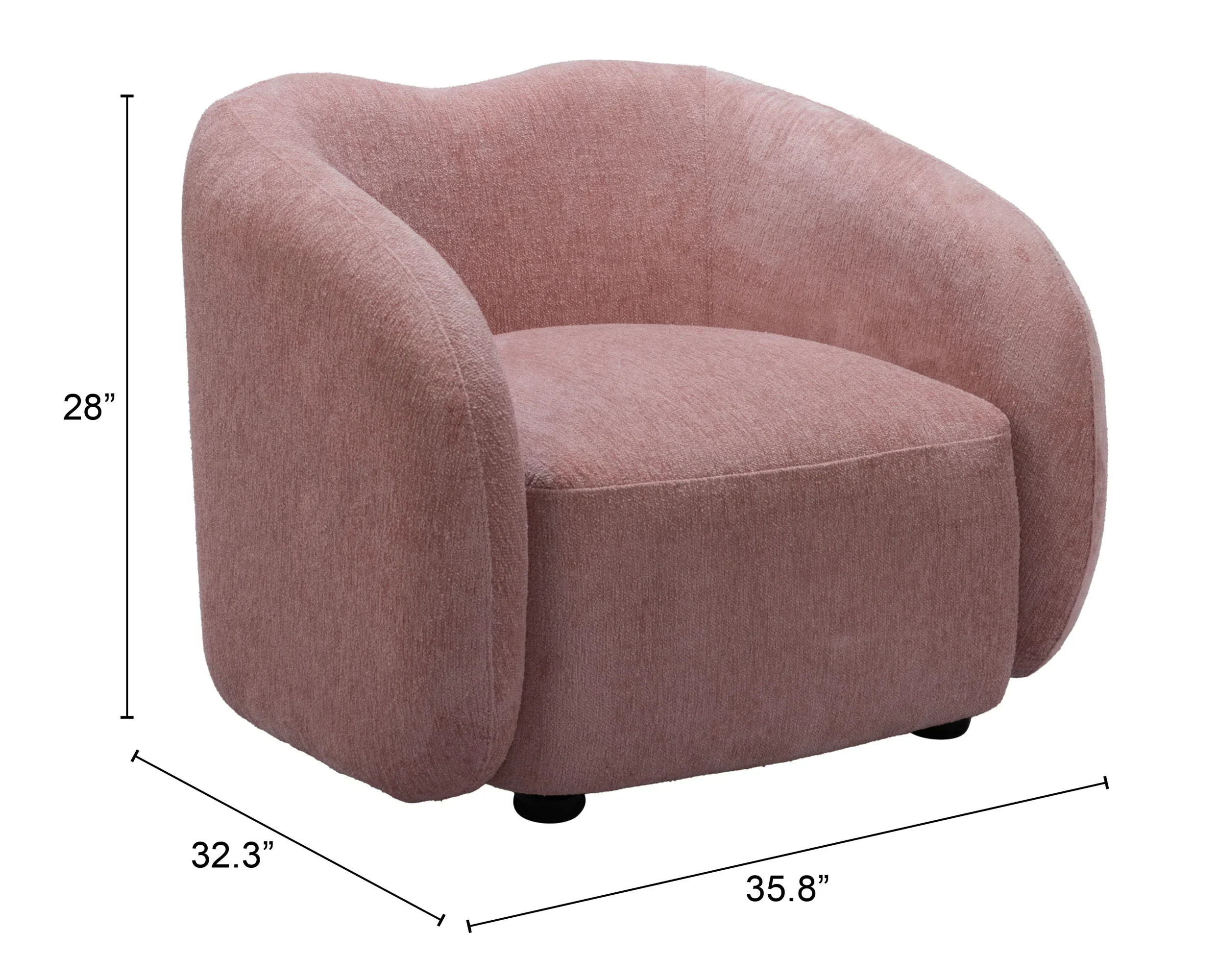 Tallin Accent Chair Mauve Pink - Image 6