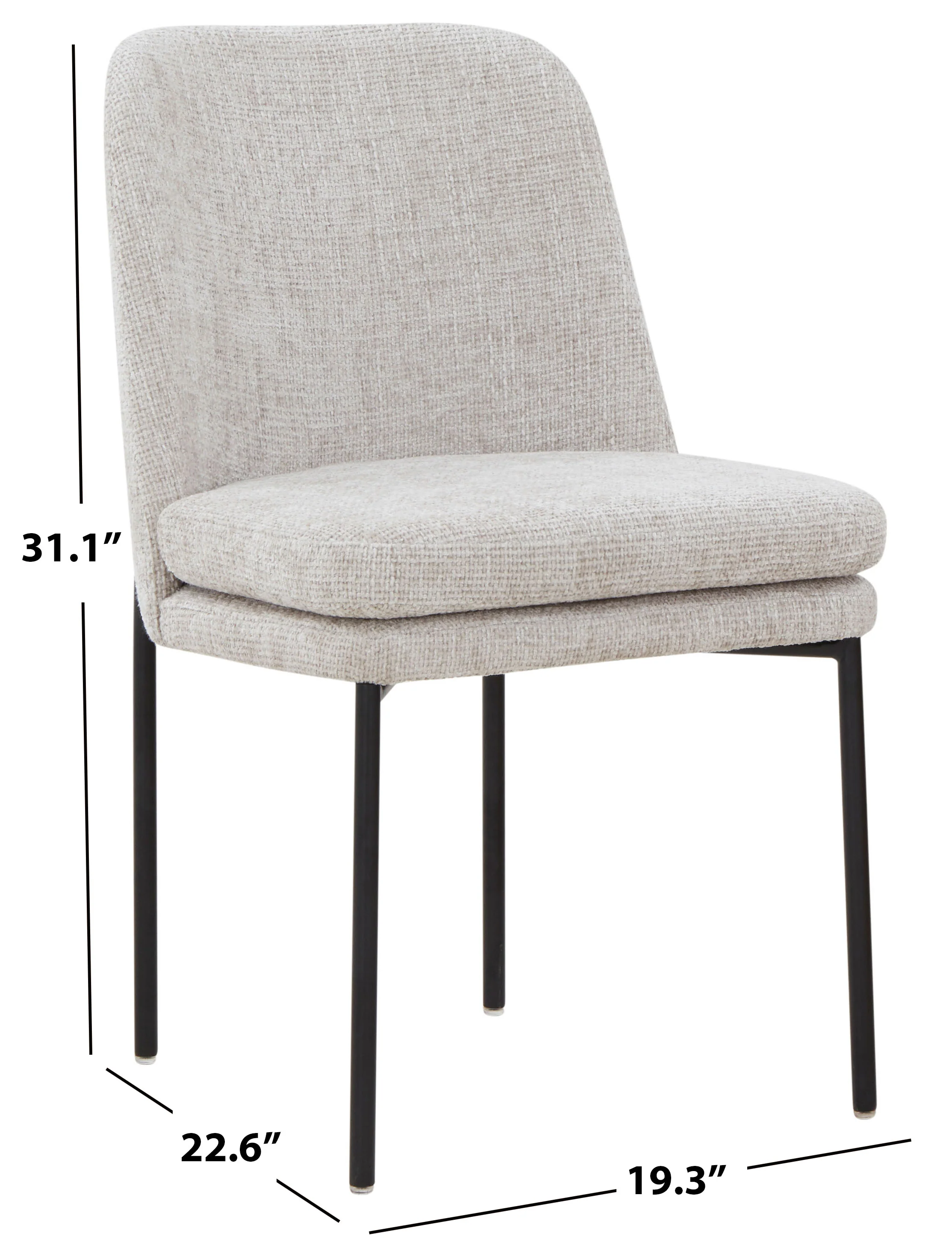 Tamarie Chenille Dining Chair - Image 6