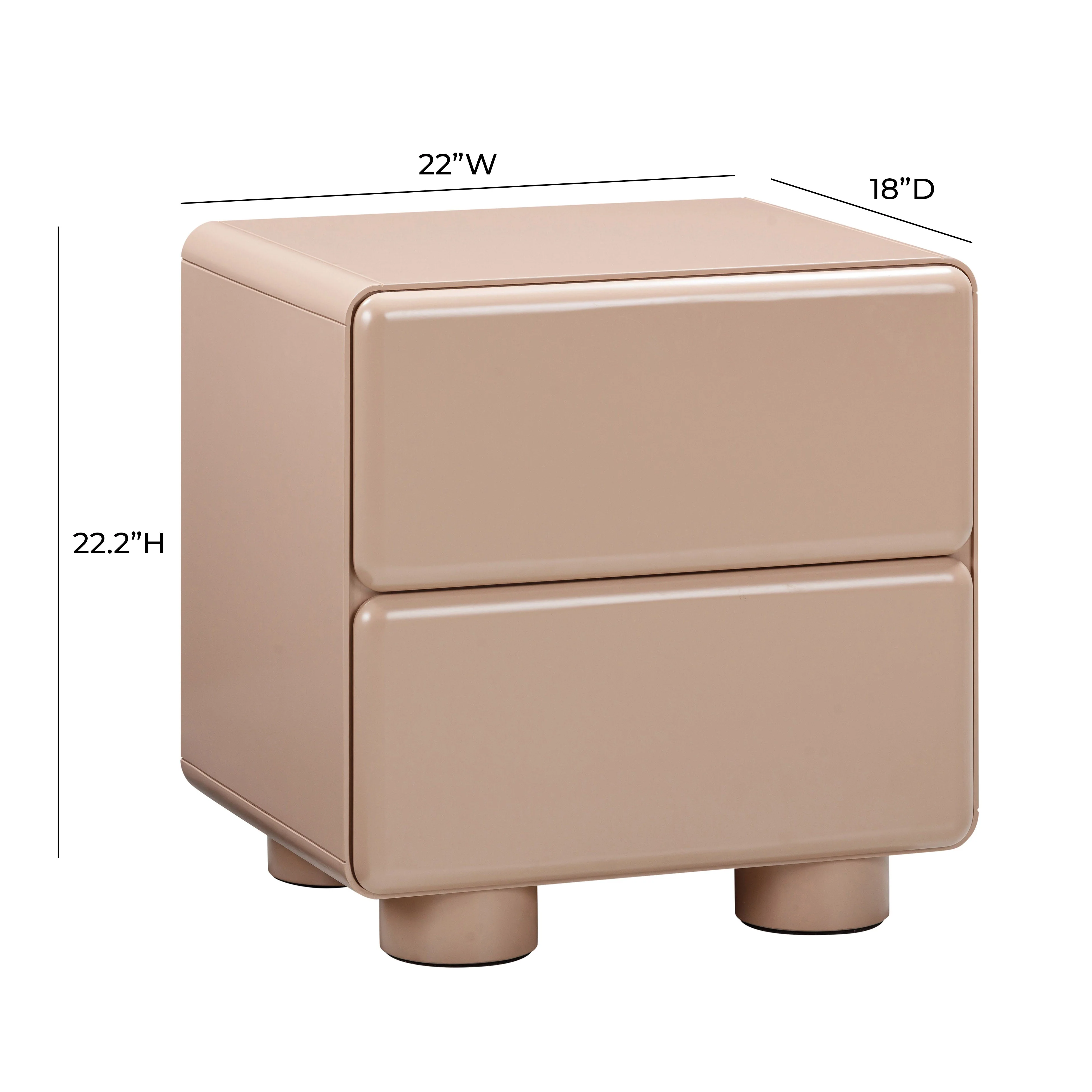 Tammy Taupe Nightstand - Image 7