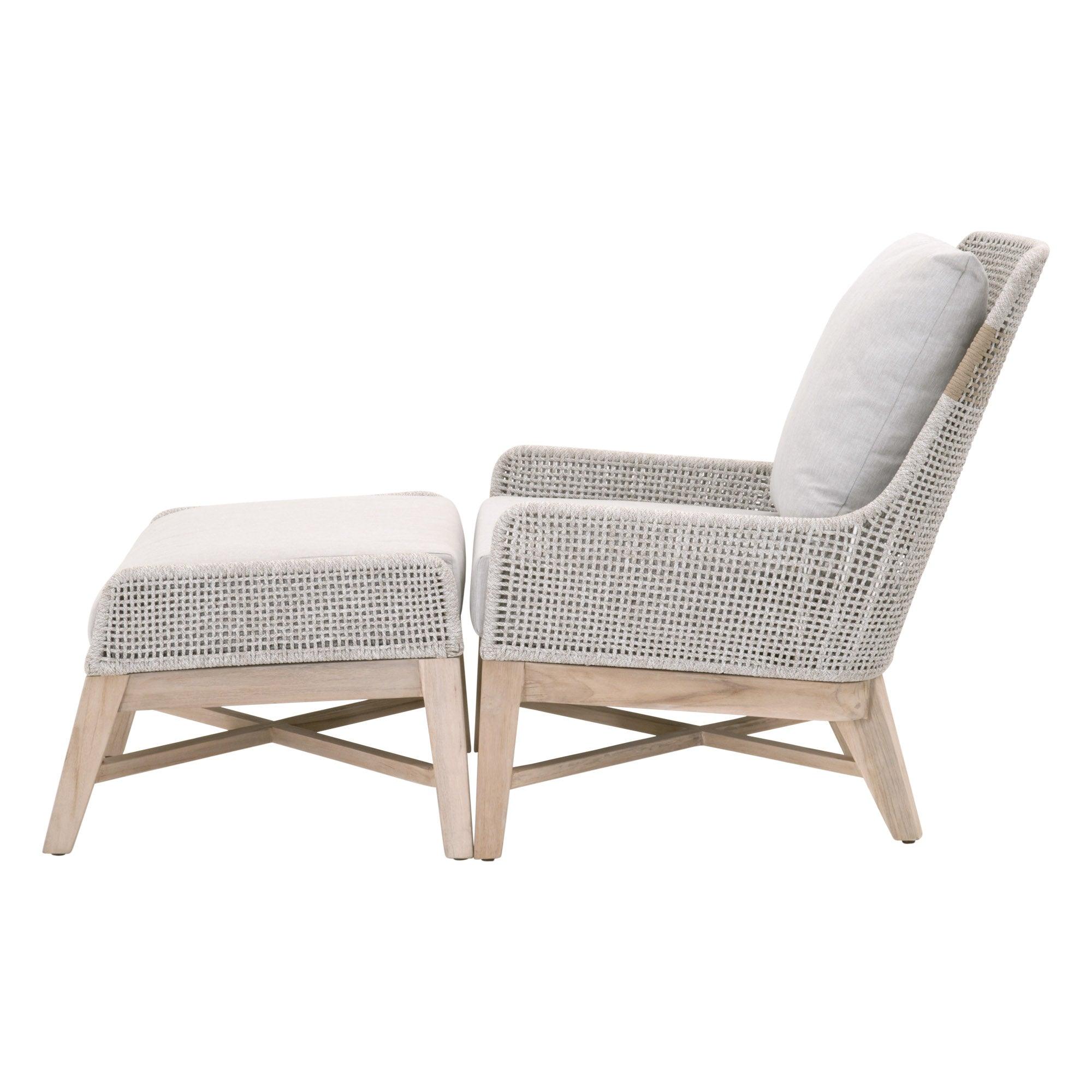 Tapestry Outdoor Footstool - Image 4
