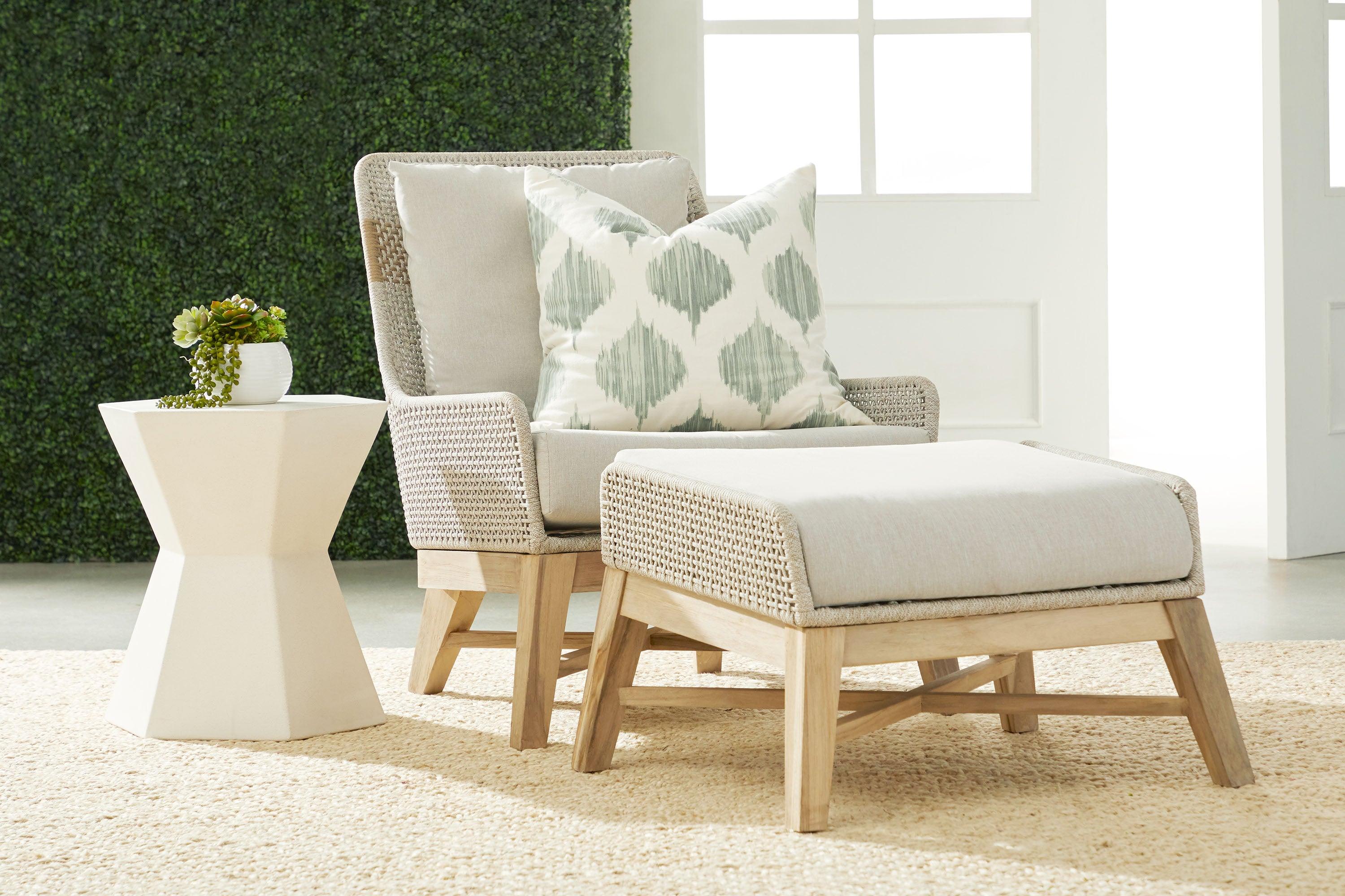 Tapestry Outdoor Footstool - Image 5