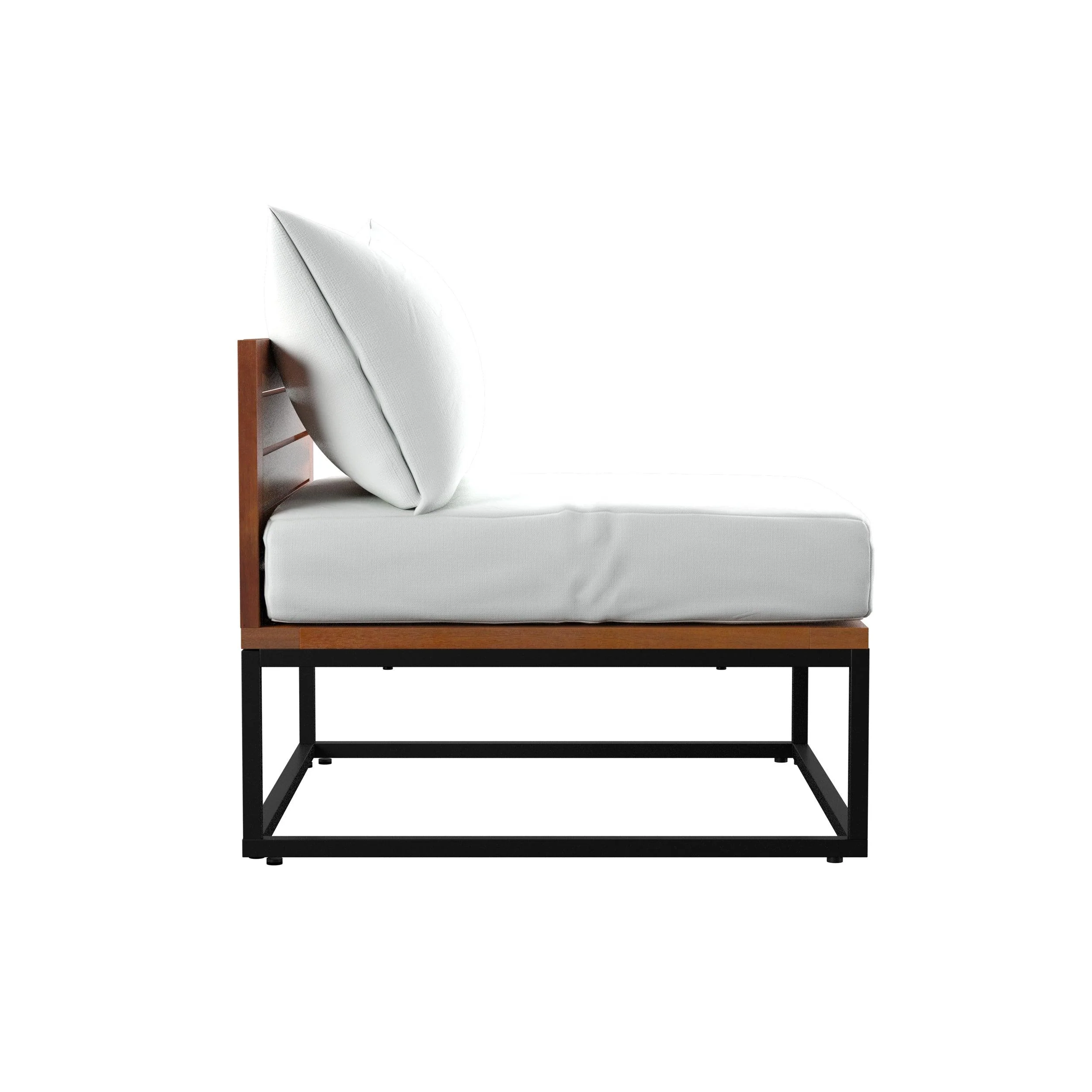 Taradale Outdoor Coffee Table and Modular Loveseat Set – 2pc - Image 5