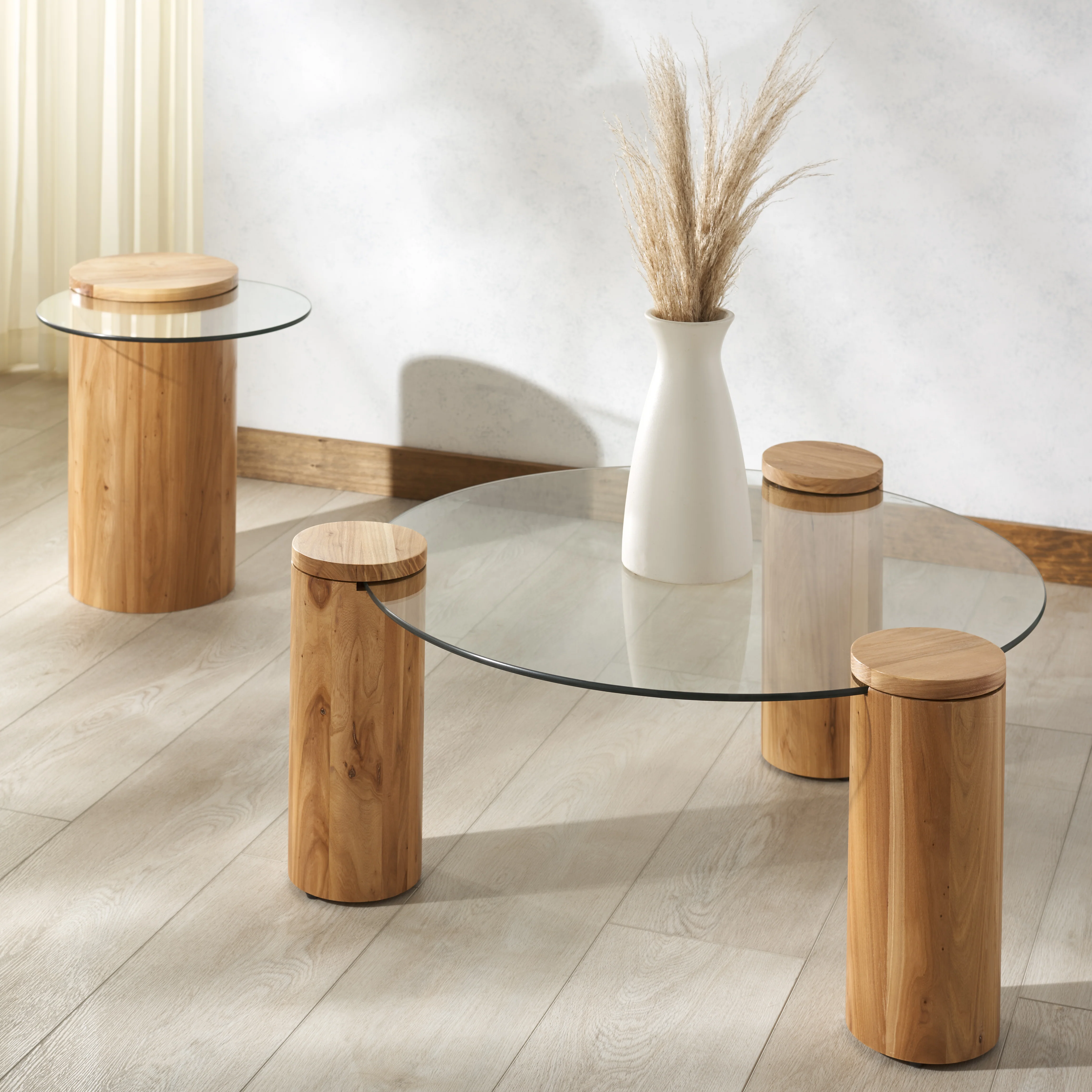 Tasharose Wood And Glass Accent Table - Image 10