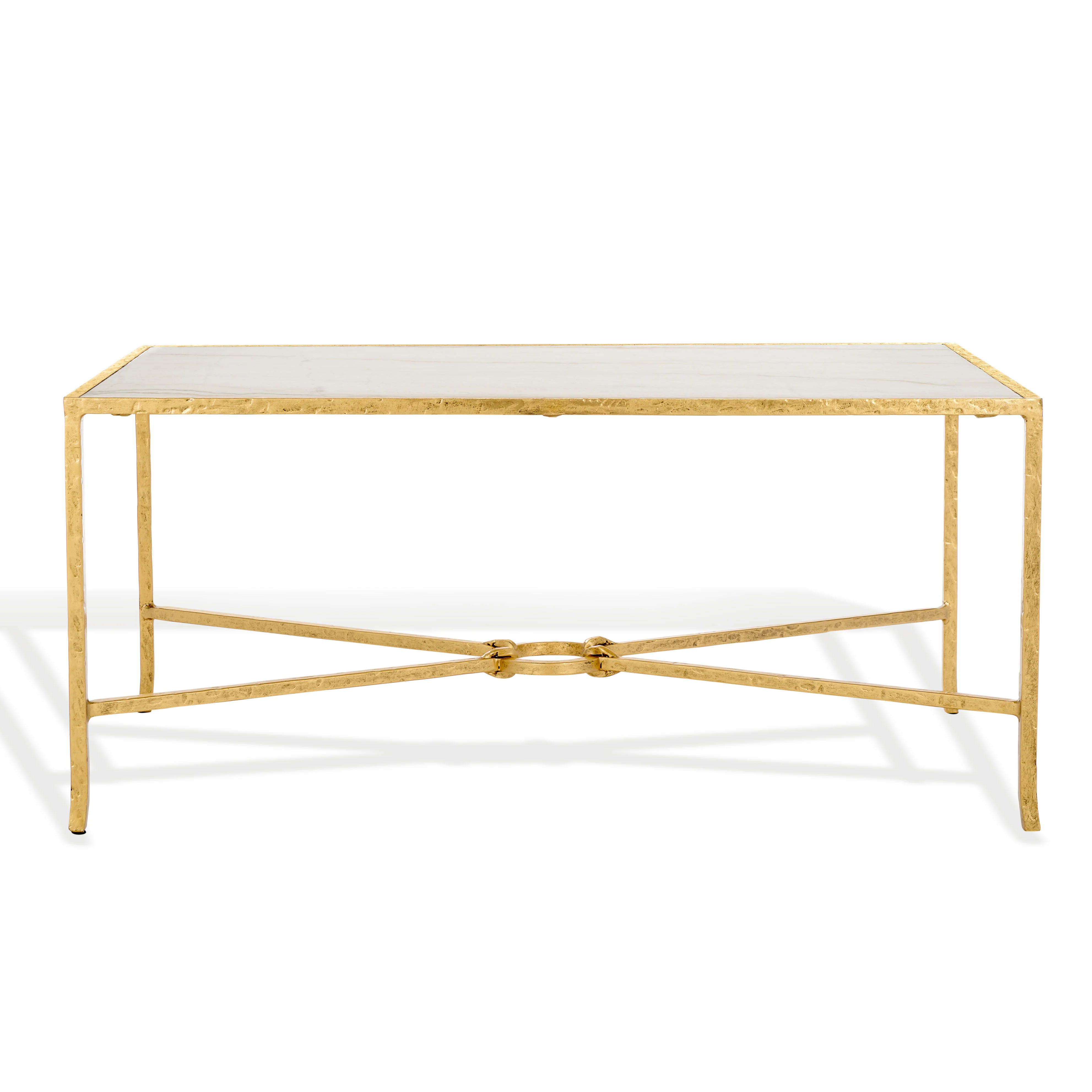 Tauri Forged Metal Rectangle Coffee Table - Image 22