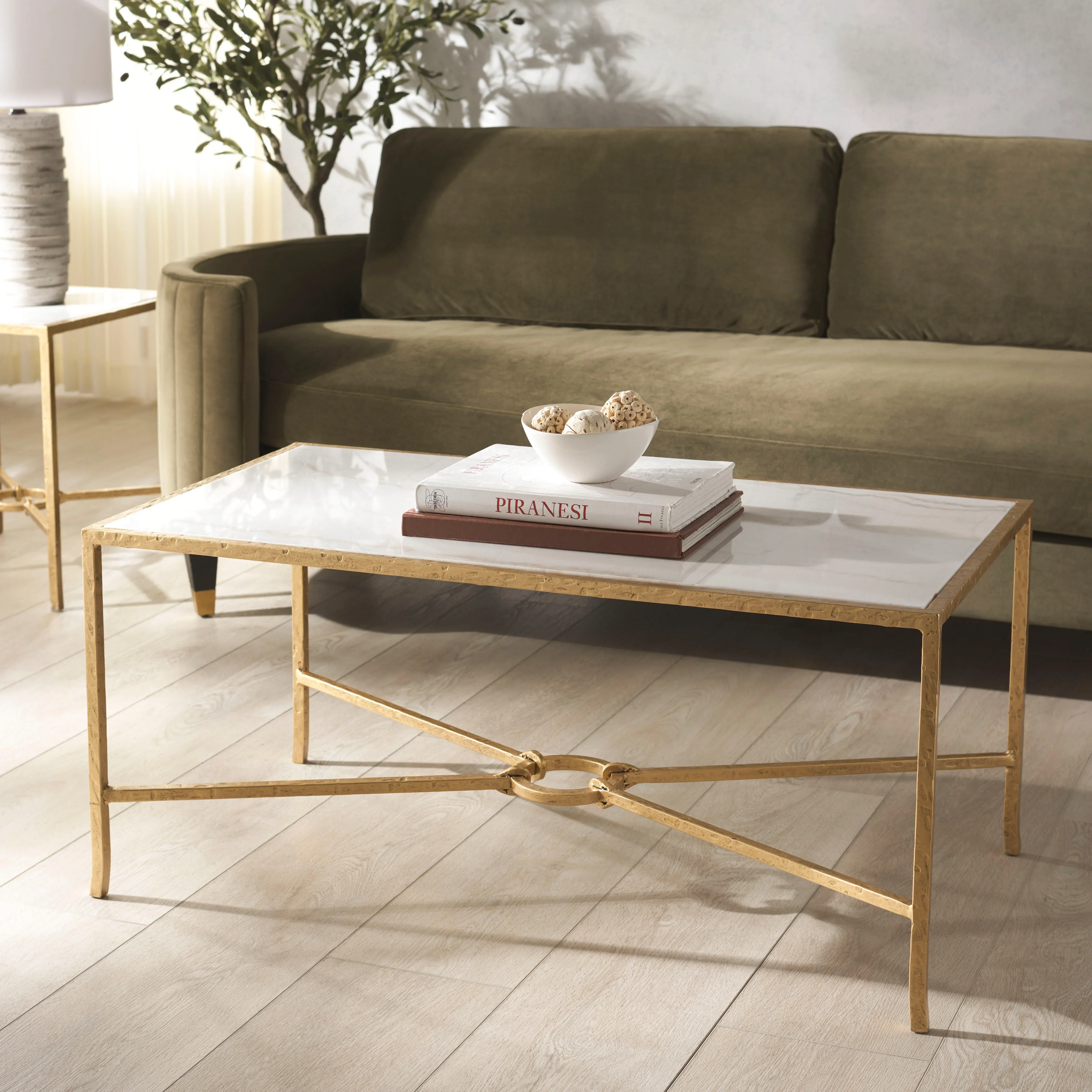 Tauri Forged Metal Rectangle Coffee Table - Image 23