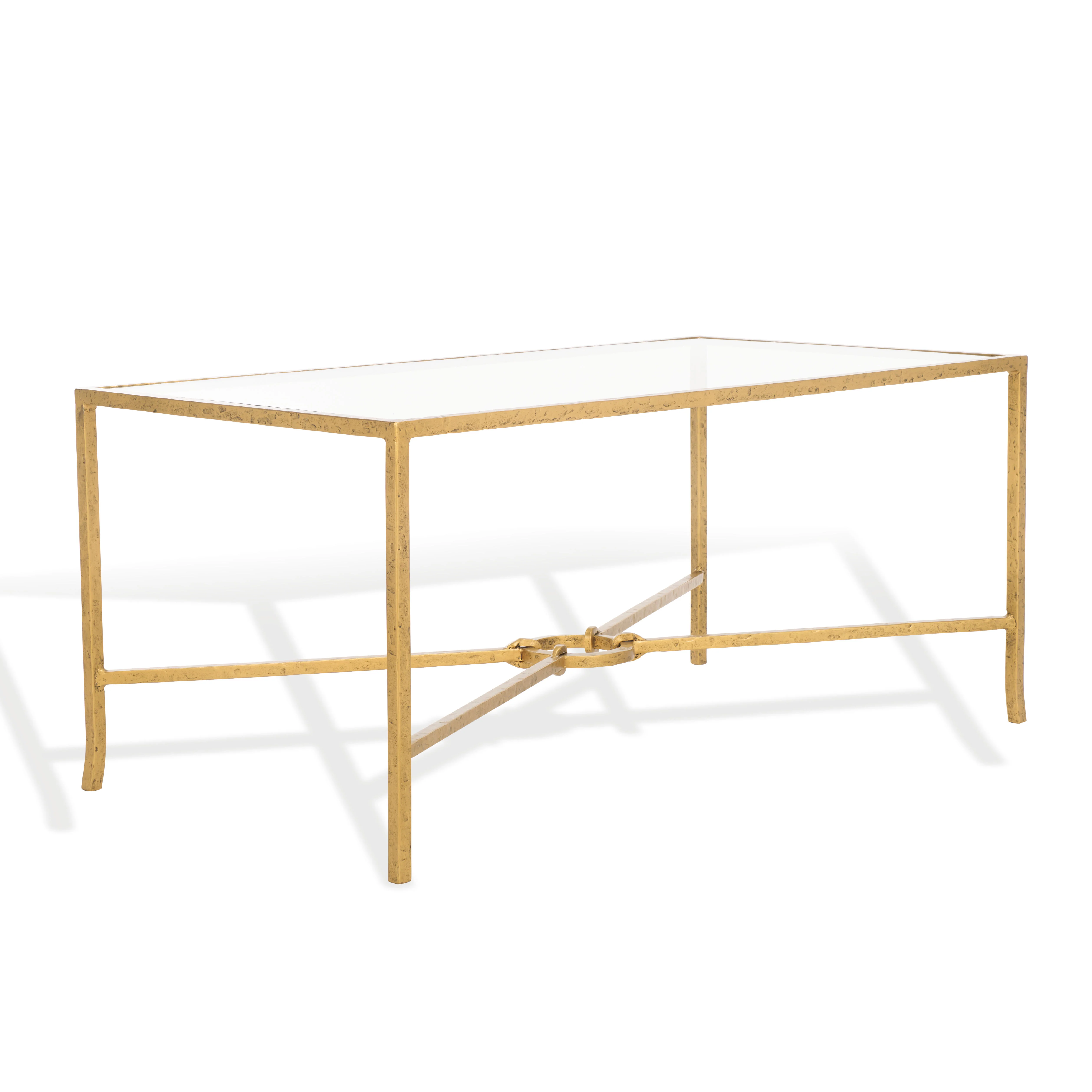 Tauri Forged Metal Rectangle Coffee Table - Image 3