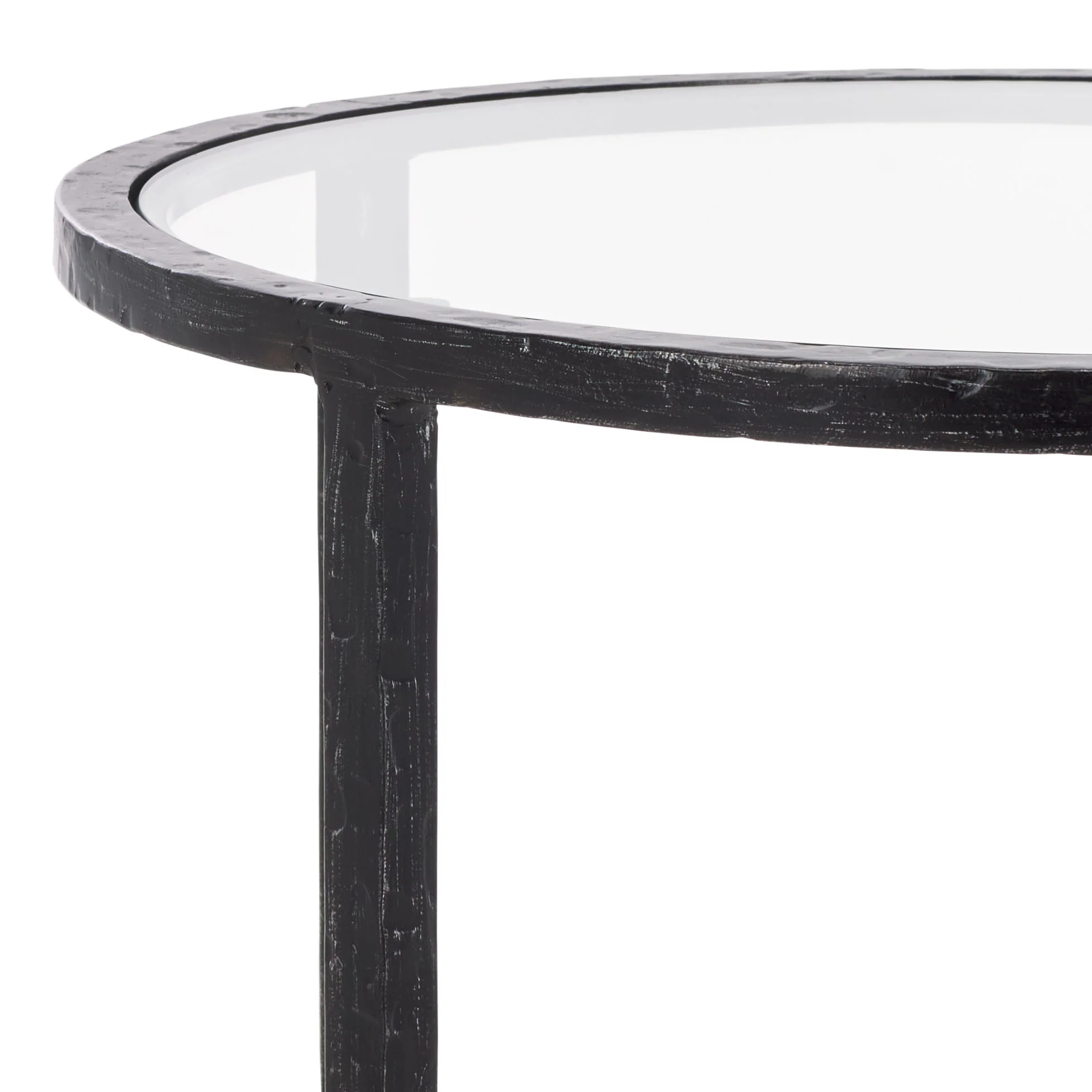 Tauri Forged Metal Round Accent Table - Image 13